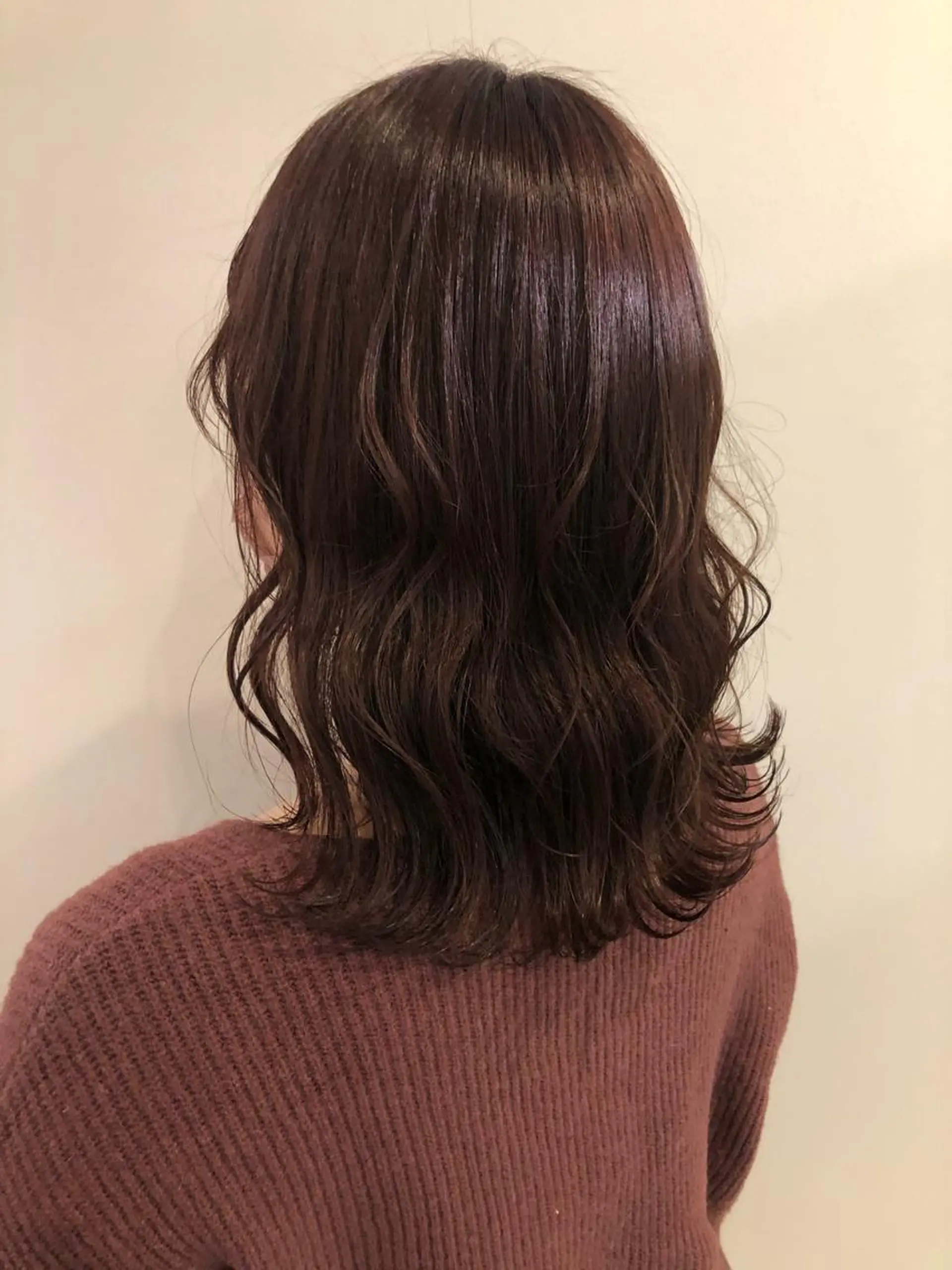 セミロング カラー ブラウンカラー ピンクカラー ピンクブラウン レイヤー/お顔まわり 暖色カラー🍑Amiのヘアスタイル