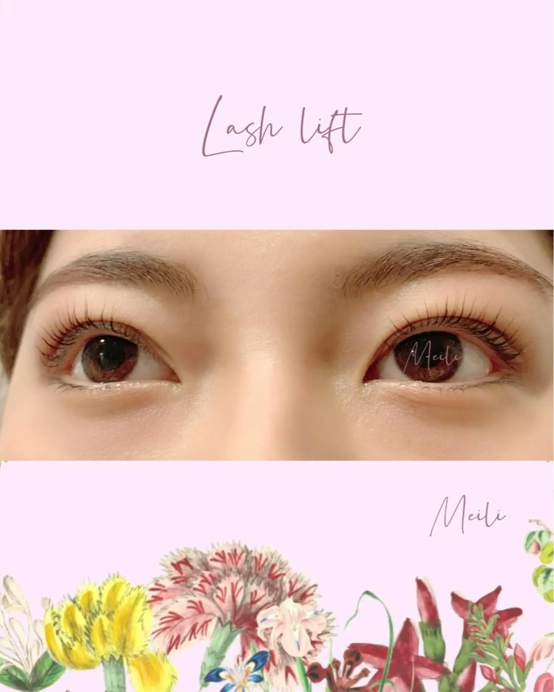 マツエク・マツパ フラットラッシュ まつげパーマ マツパ Eyelash Salon Meili所属・Sayo Naraharaのマツエク・マツパデザイン