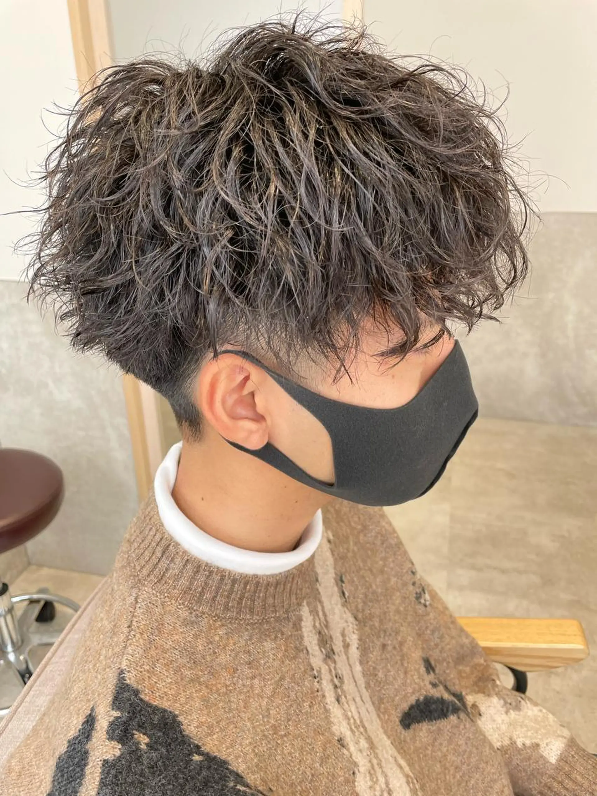 ショート カット パーマ Re.Meiro(リ・メイロ)所属・メンズカット/ 沖縄市/村田亮太のヘアスタイル