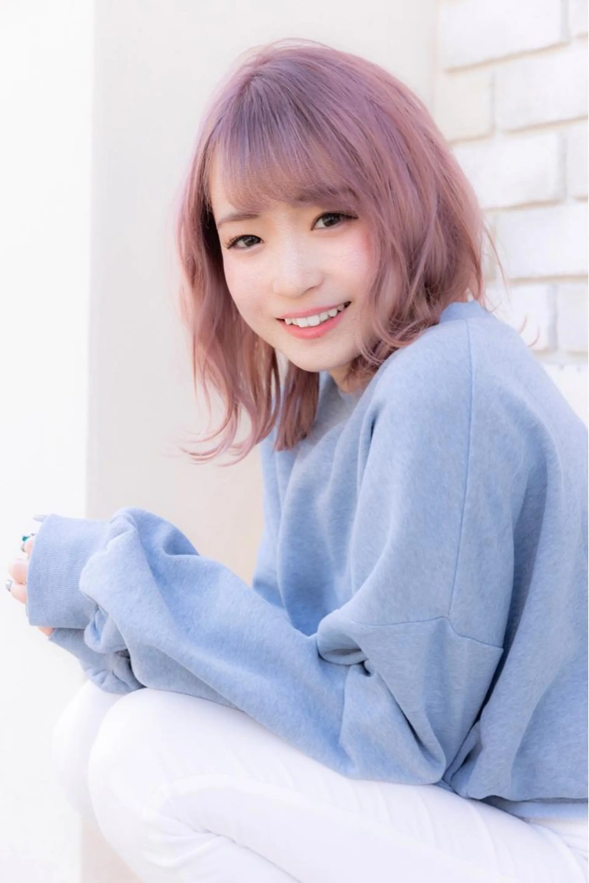 ミディアム カラー アッシュ ピンクカラー ピンクアッシュ ヘアカラー トリートメント 最高峰の技術力☆ 樋口健人のヘアスタイル