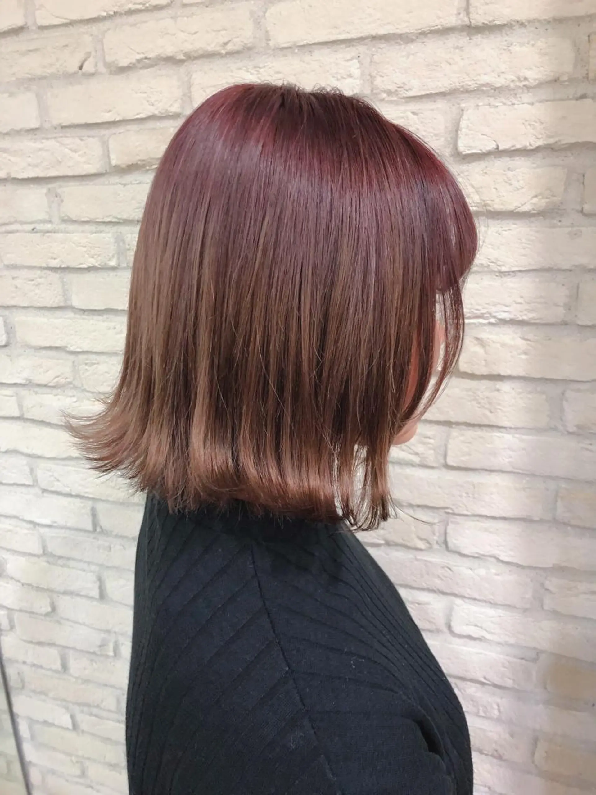 ミディアム カラー グラデーションカラー ピンクカラー HAUS 片山みほのヘアスタイル