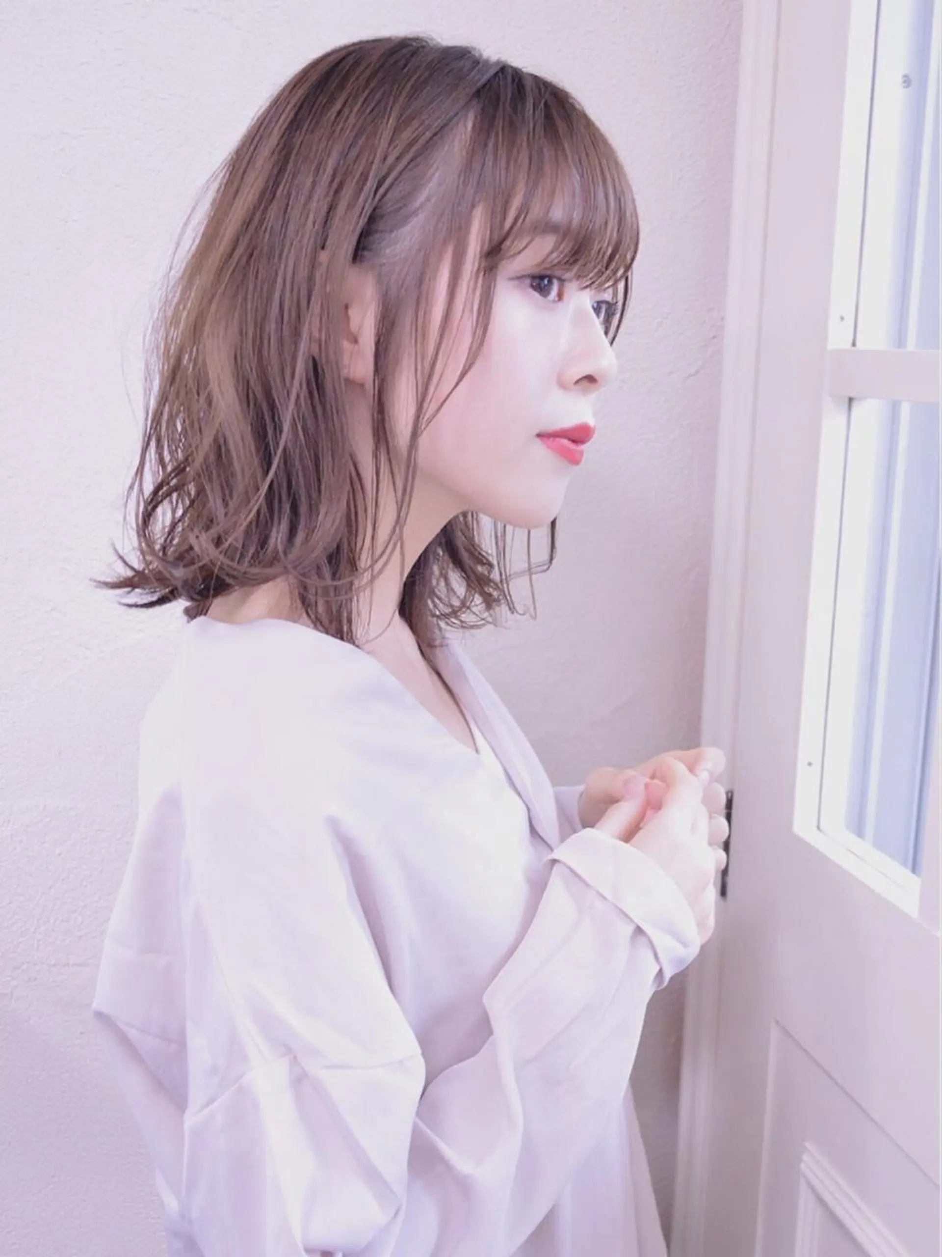 セミロング カラー パーマ カット パーマ トリートメント 小顔ショート✁ ⁂Yukari⁂のヘアスタイル