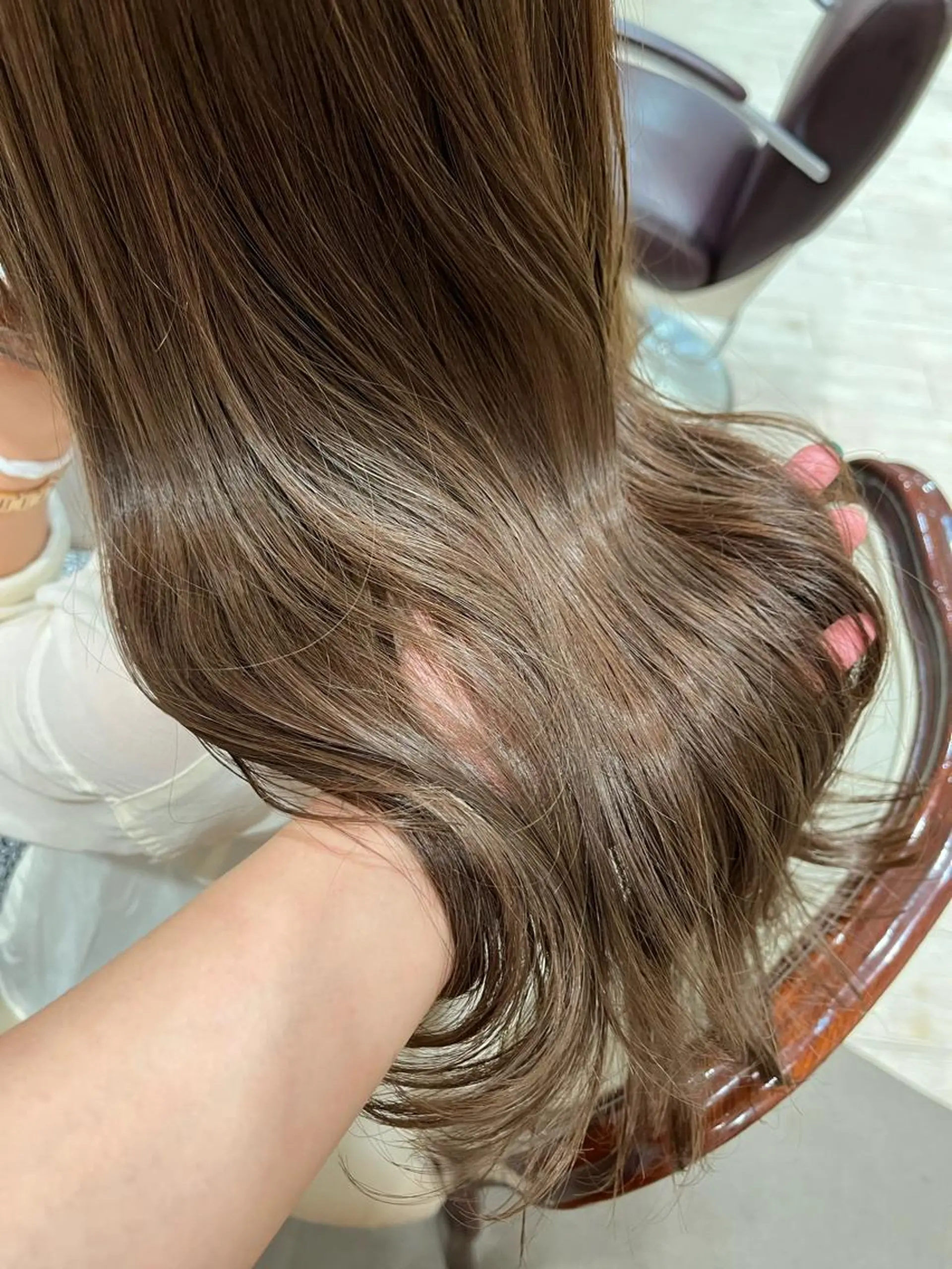 ロング カラー ベージュカラー カット ヘアカラー トリートメント サソウ ユリエ🥥のヘアスタイル