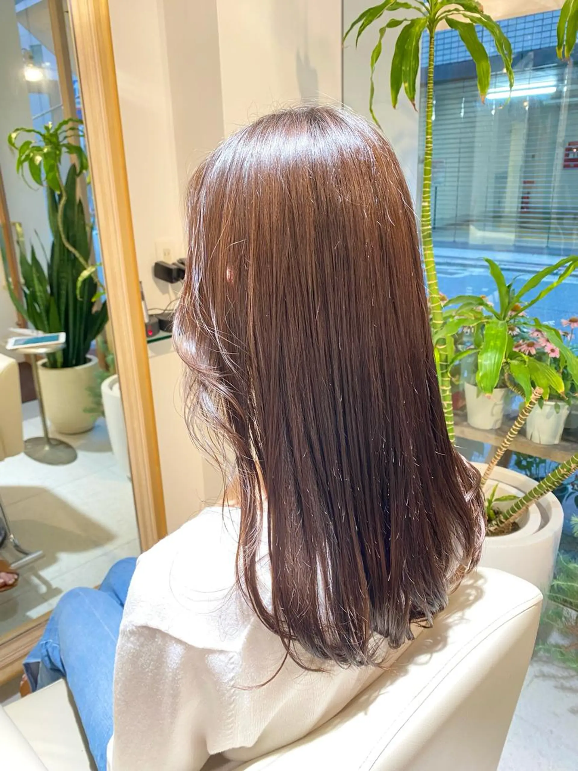 ロング 安永 涼のヘアスタイル