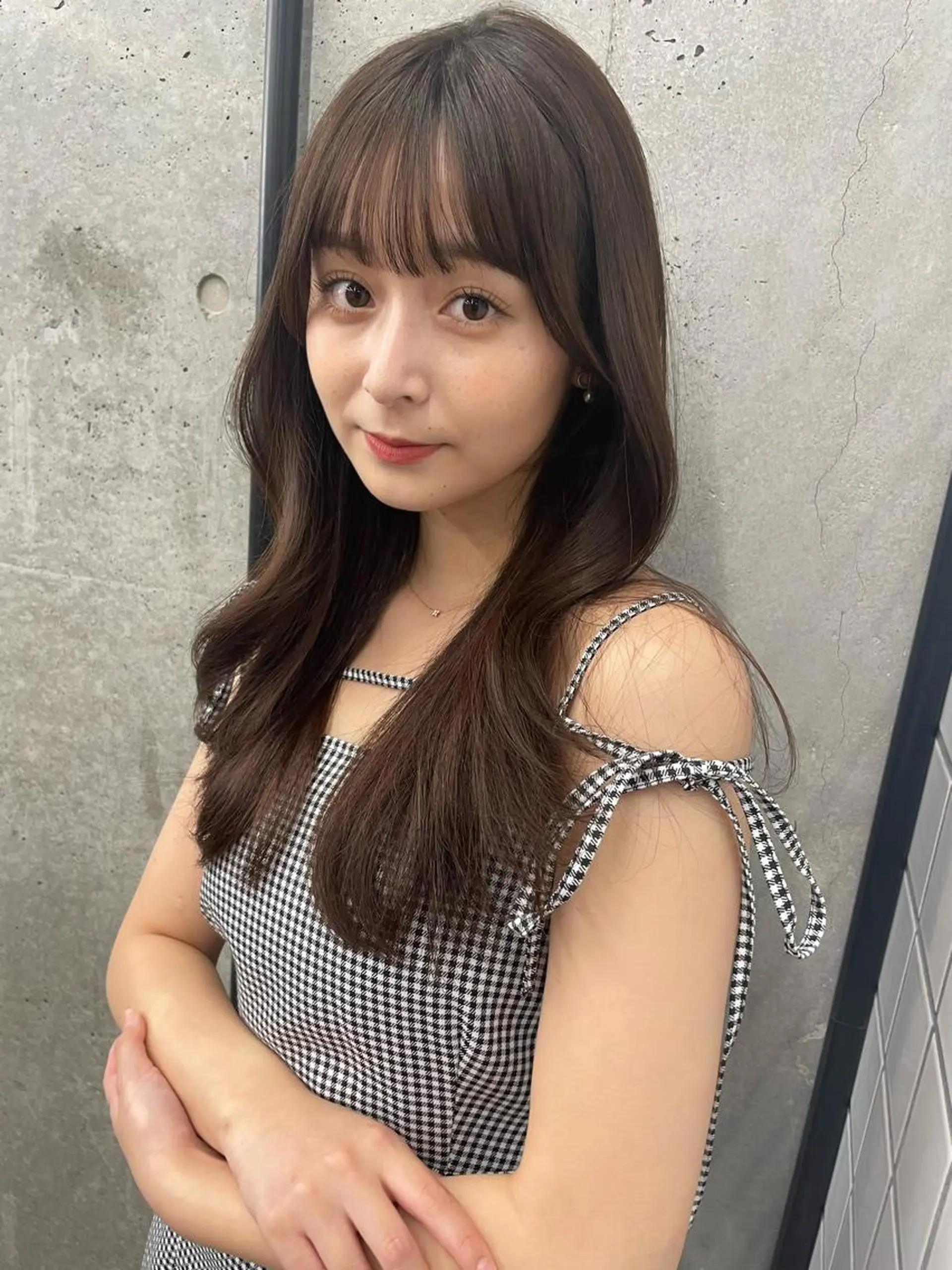 ミディアム 盛れる顔周り /透明感/かりん🎀のヘアスタイル