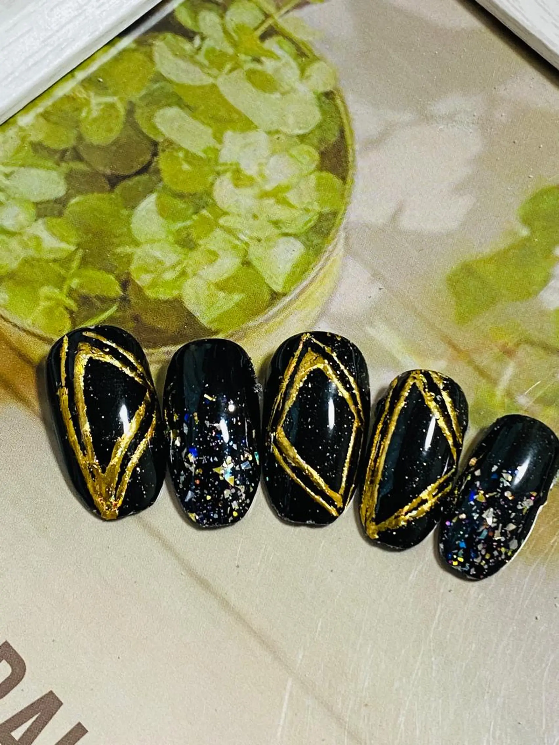 ネイル ラメ(グリッター) 自宅ネイルサロン ♦️nuance♦️のネイルデザイン