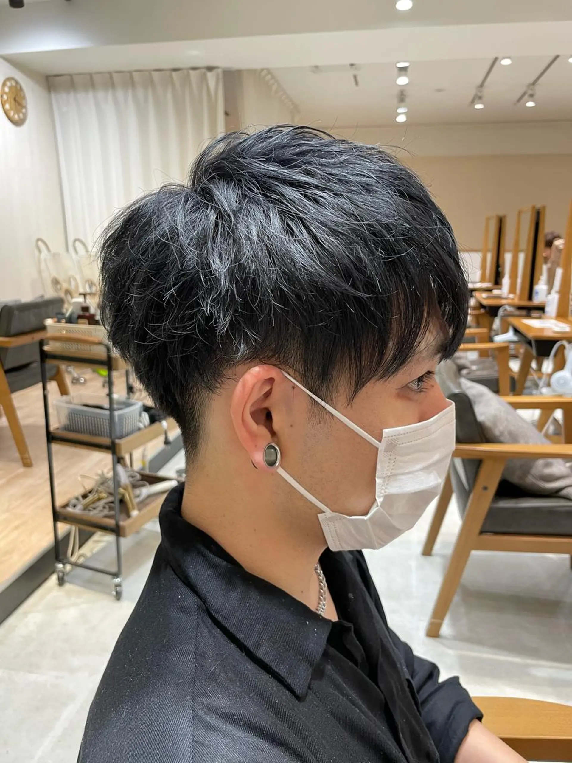 ショート カラー メンズ マッシュ 刈り上げ 似合わせカット レイヤー/韓国ヘア /顔周り/大久保貴之のヘアスタイル