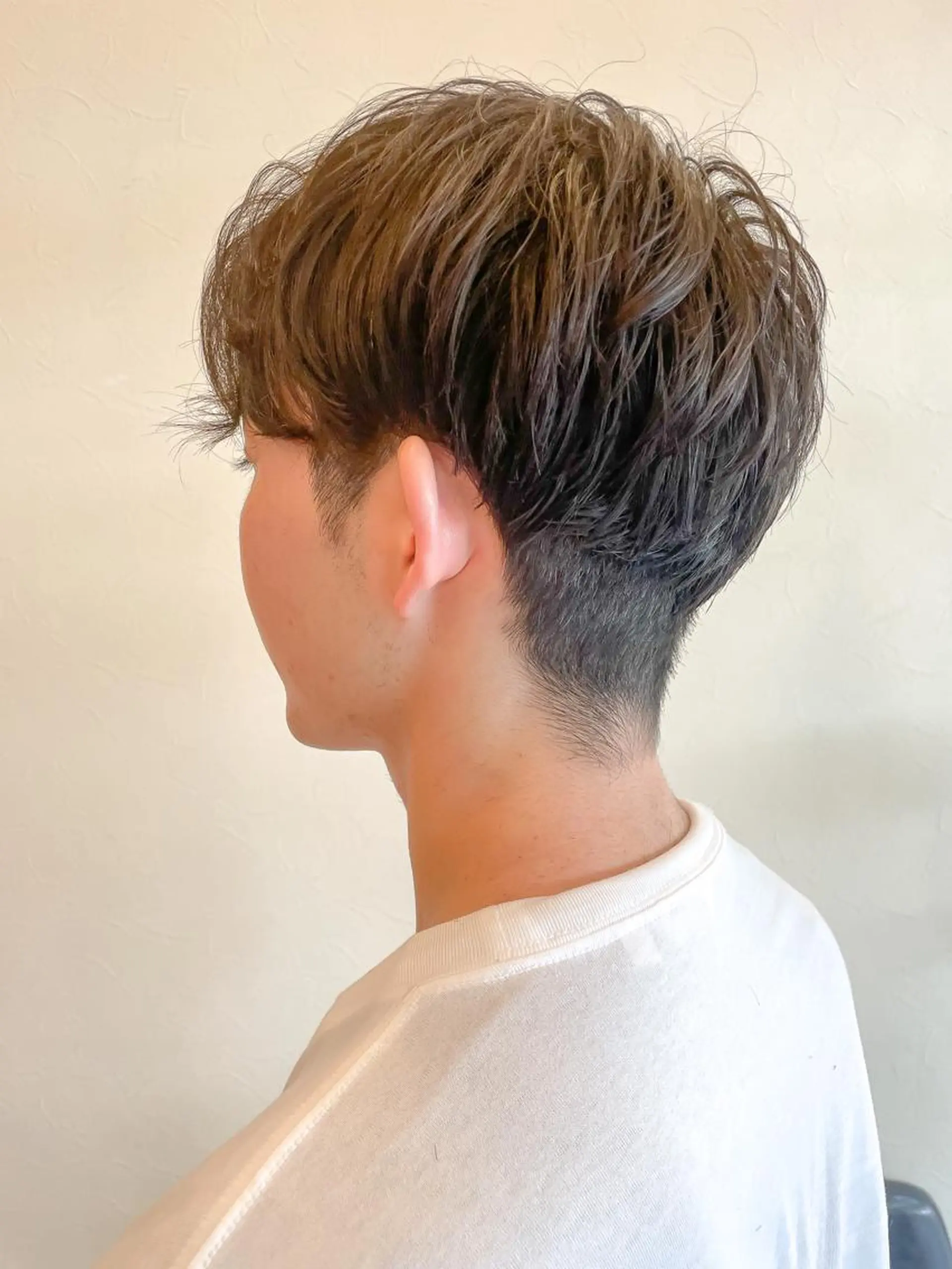 ショート メンズ センターパート マッシュ SHANTi 飯塚 ヘアセット/髪質改善のヘアスタイル