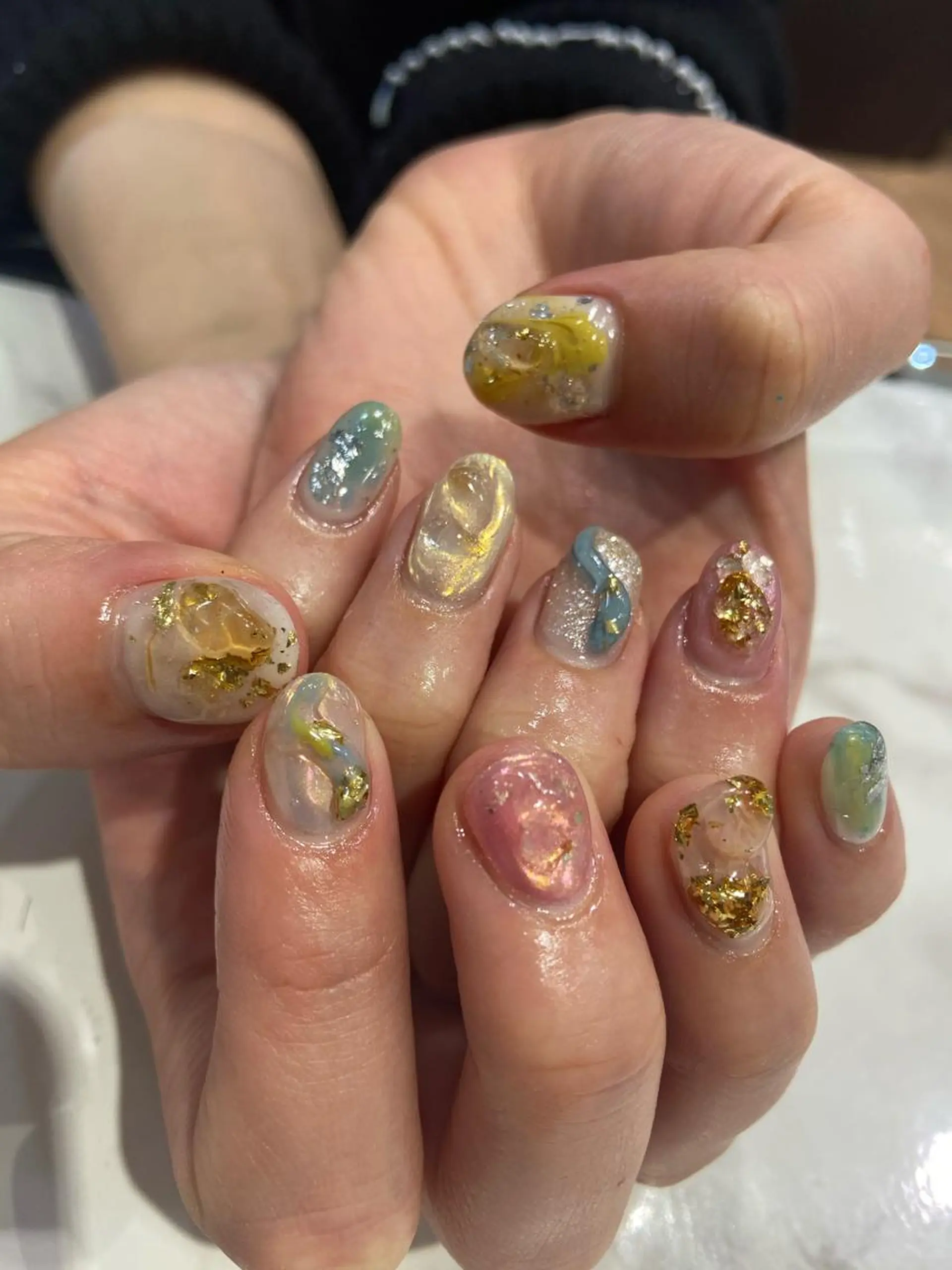 ネイル ハンドネイル 🧸プルエクステ❤︎ ネイルKAO🧸のヘアスタイル