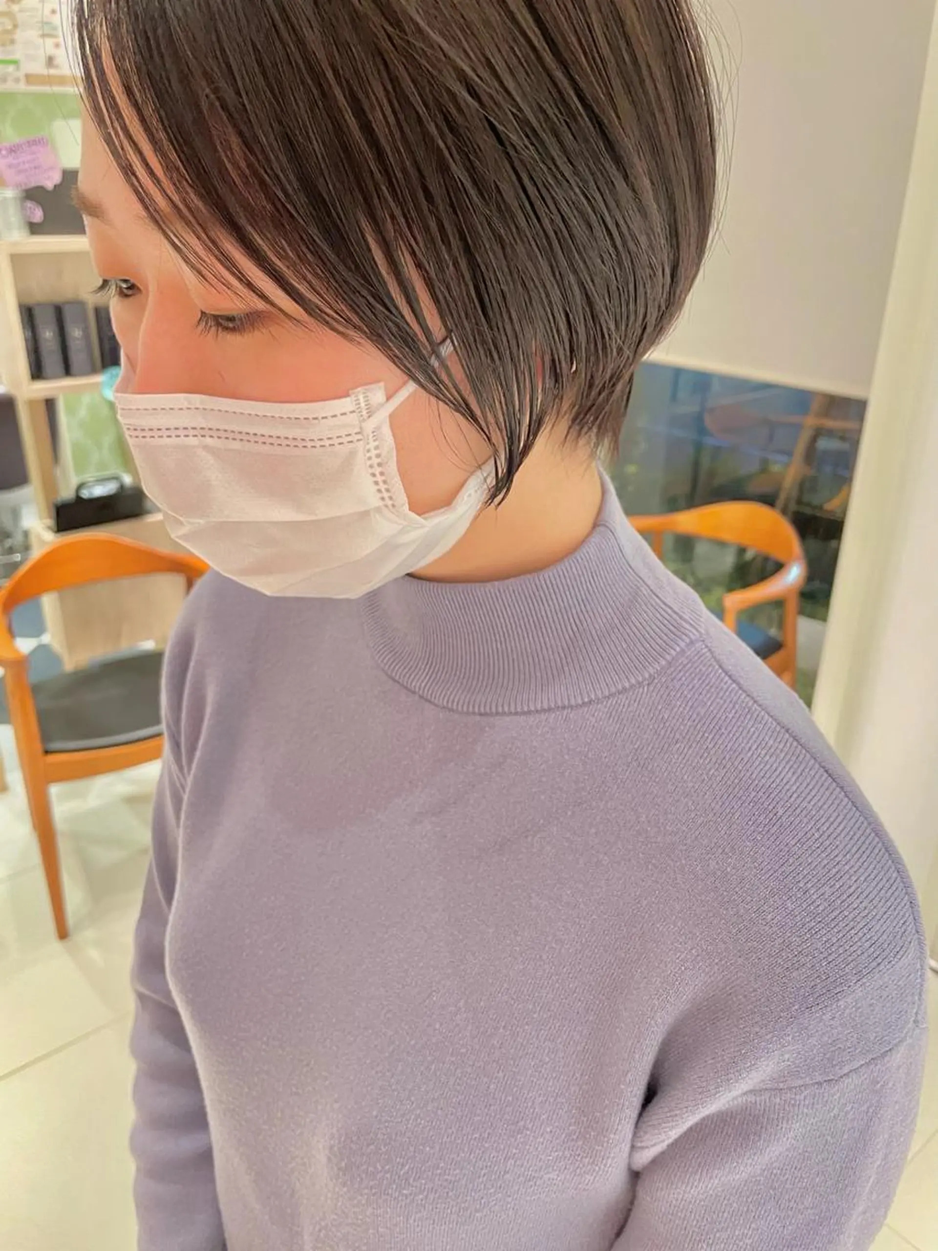 ショート カラー ショートボブ ボブ ショートヘア 鶴岡で縮毛矯正なら お任せ！ハヤシナオミのヘアスタイル