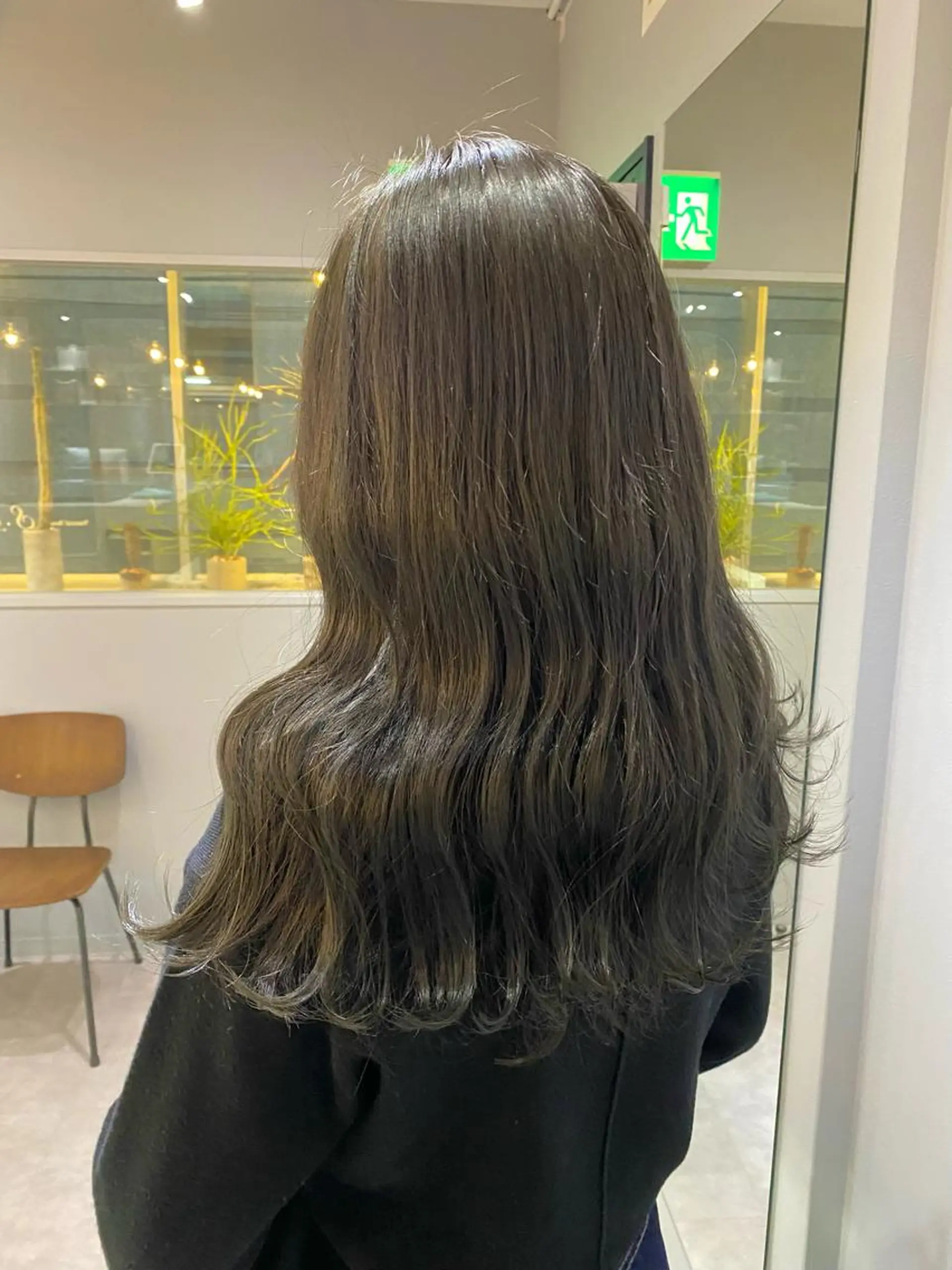 セミロング カラー きよはらちさき🍑 柔らかカラー🌱🫧のヘアスタイル