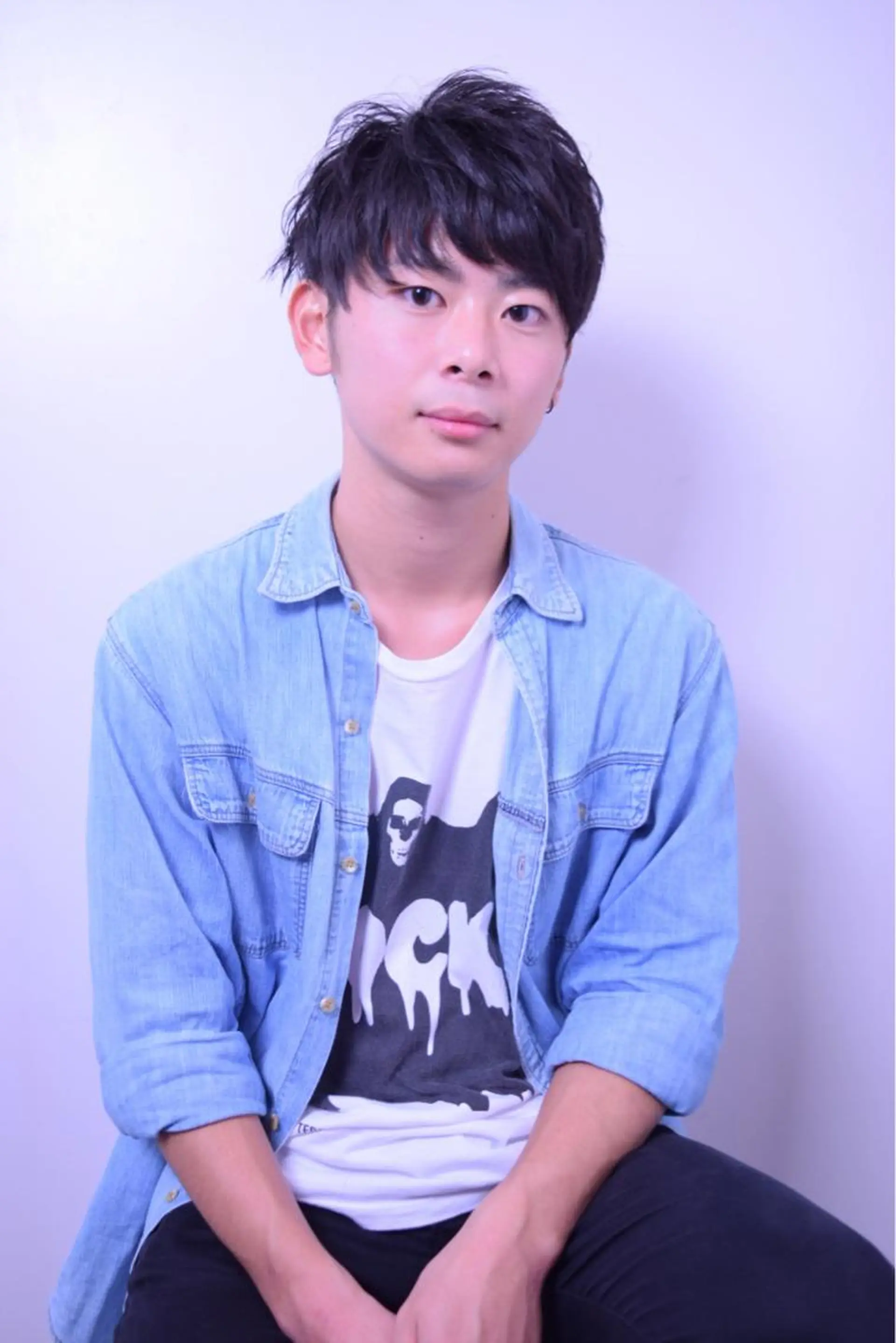 ショート カラー パーマ メンズ 高橋 隆一のヘアスタイル