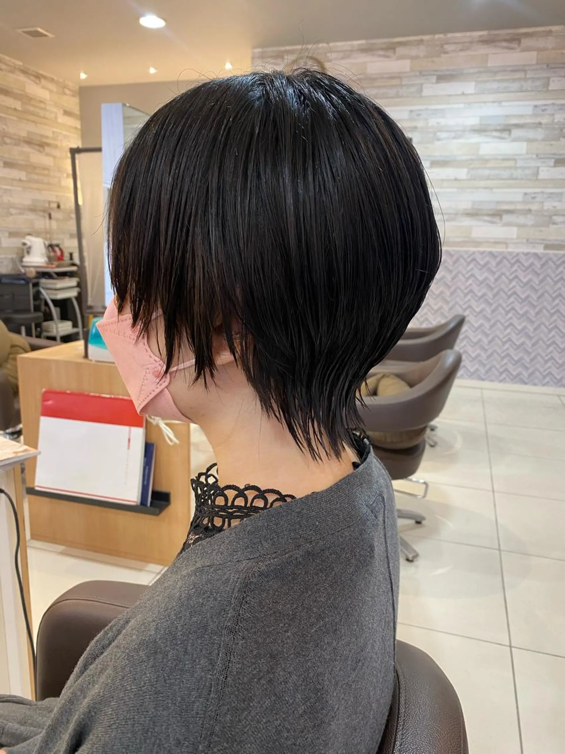 ショート 顔周りカット ショートヘア ウルフカット 波巻き/メンズ/ ショート/☆いとみなのヘアスタイル