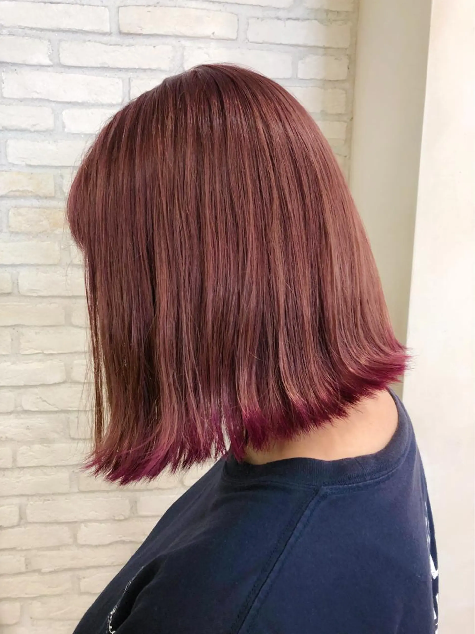 ミディアム カラー HAUS 片山みほのヘアスタイル