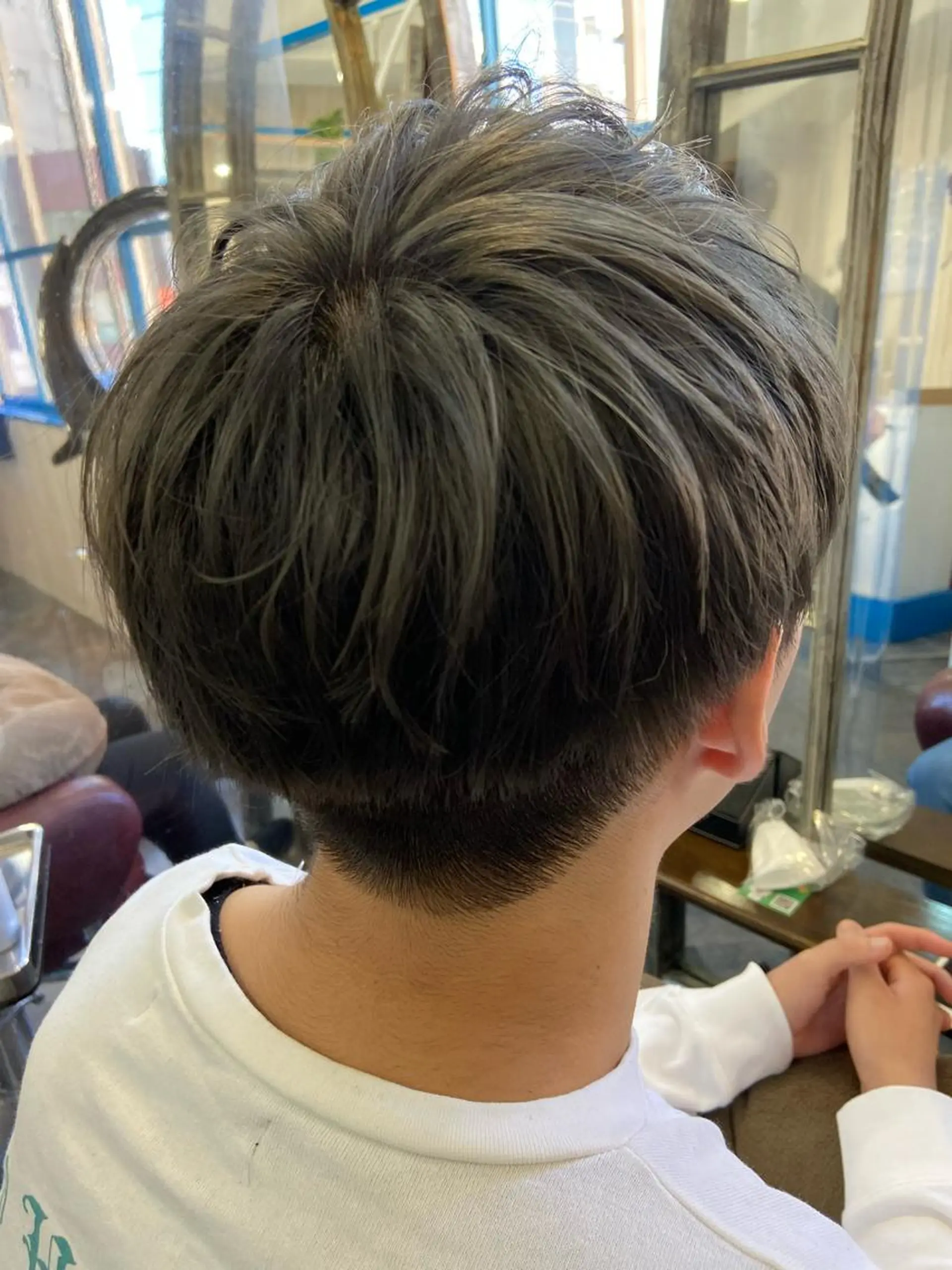 ショート カラー メンズ カット ヘアカラー カットパーマ✂️ 小坂田玲亜のヘアスタイル