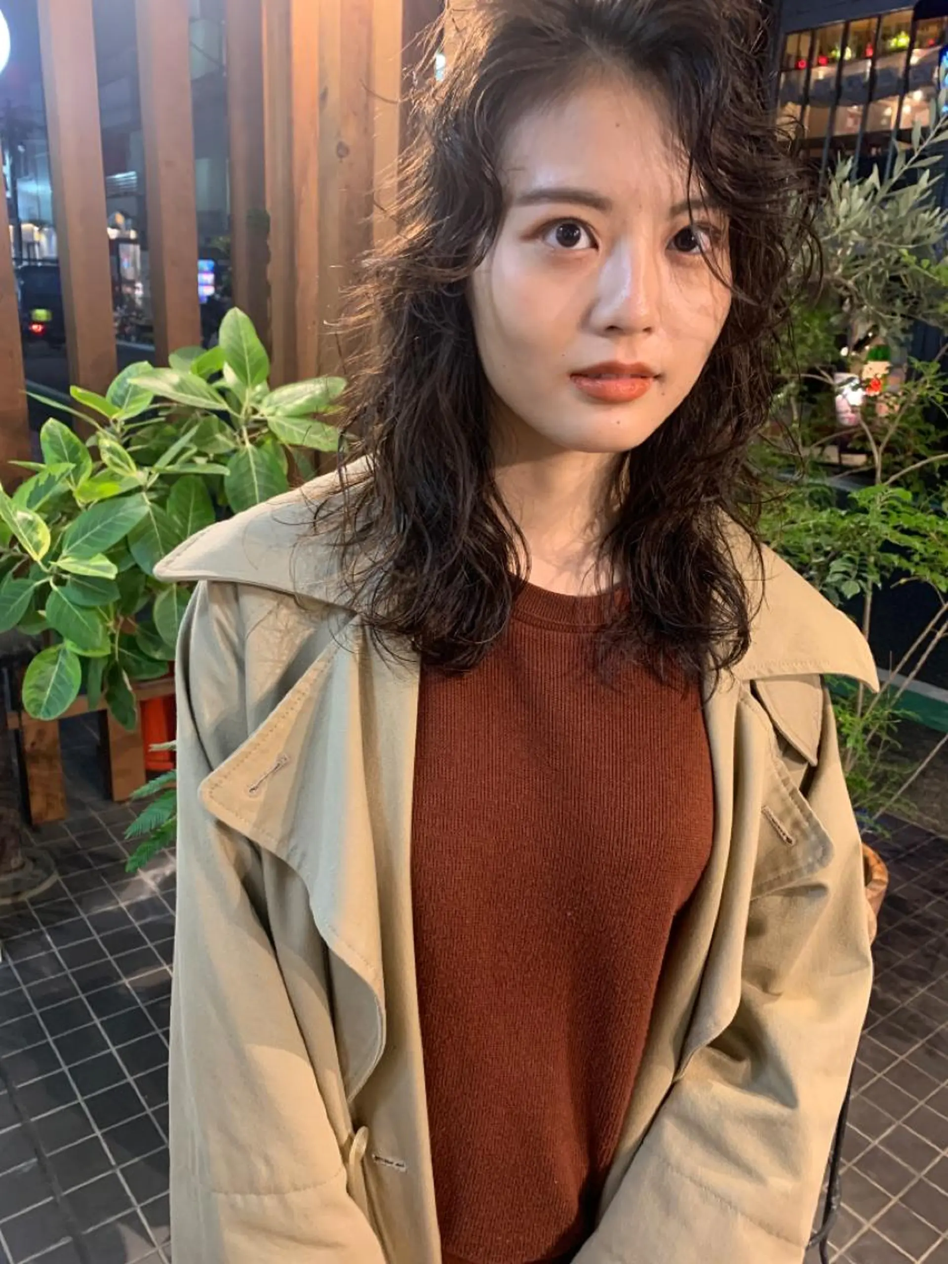 セミロング パーマ セミロングパーマ くせ毛 カット パーマ トリートメント Genta @gegege75のヘアスタイル