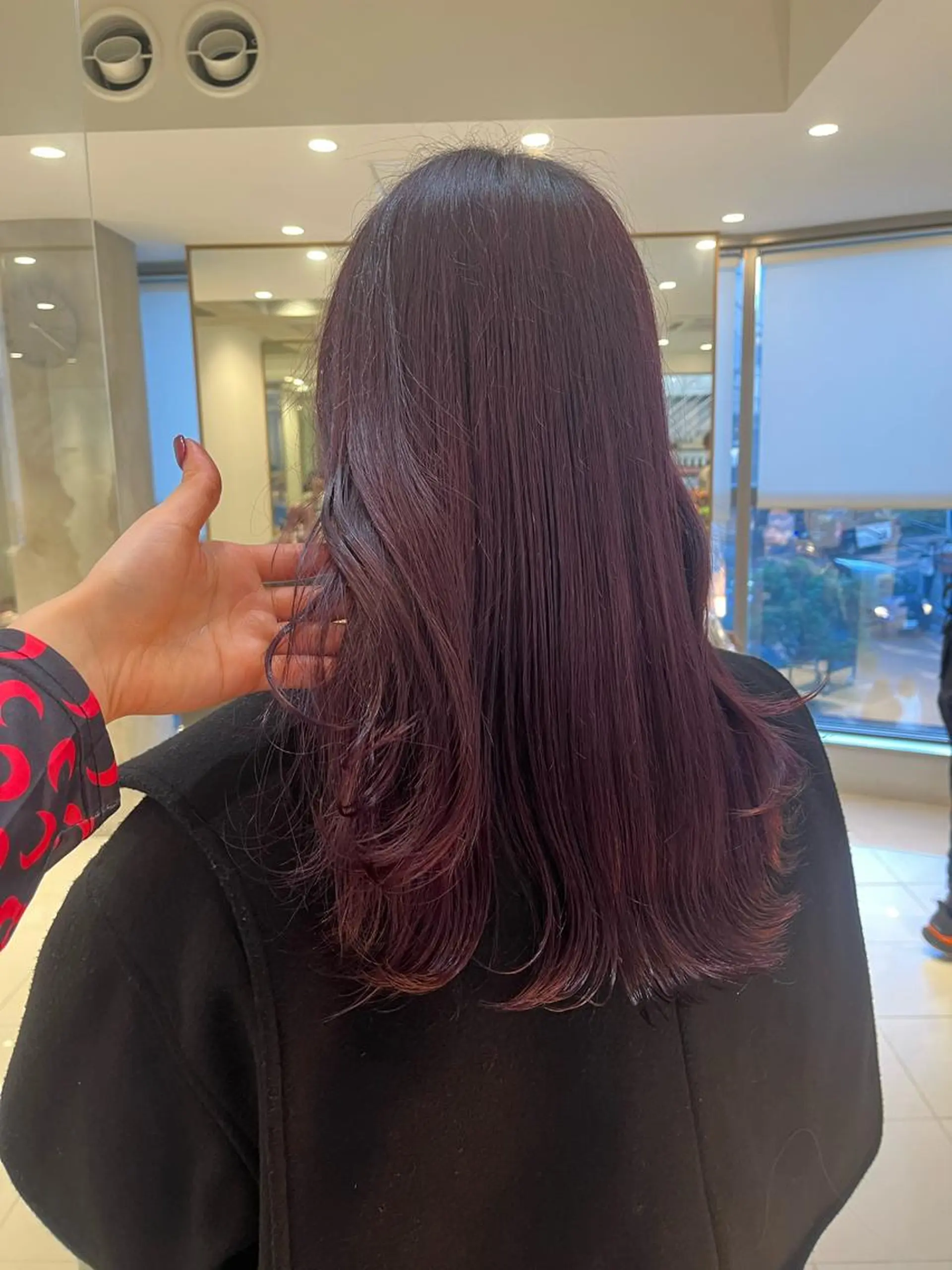 セミロング カラー ヘアアレンジ 成人式 ベージュカラー ブリーチ ブラウンカラー ケアブリーチ ヘアカラー トリートメント ヘアセット stylist ◎RUKI.のヘアスタイル