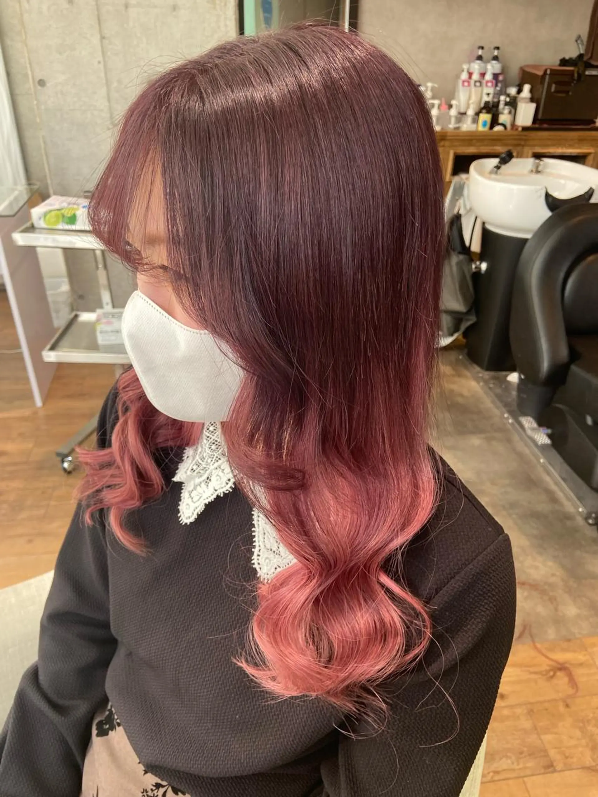 ショート カラー プルエクステ エクステ ヘアカラー エクステ 🧸プルエクステ❤︎ ネイルKAO🧸のヘアスタイル