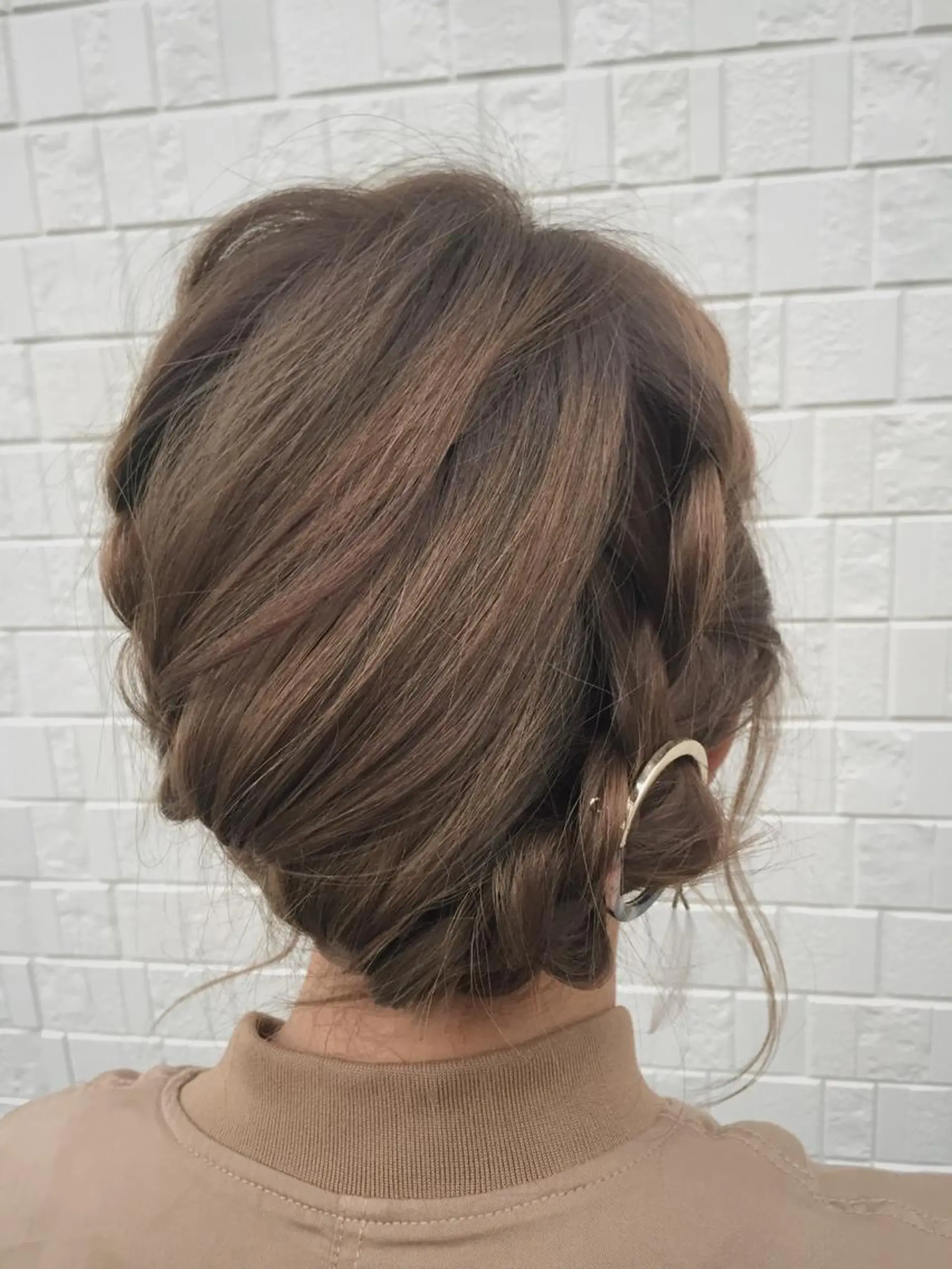 ミディアム カラー ヘアアレンジ 簡単アレンジ ハットリ /北習志野のヘアスタイル