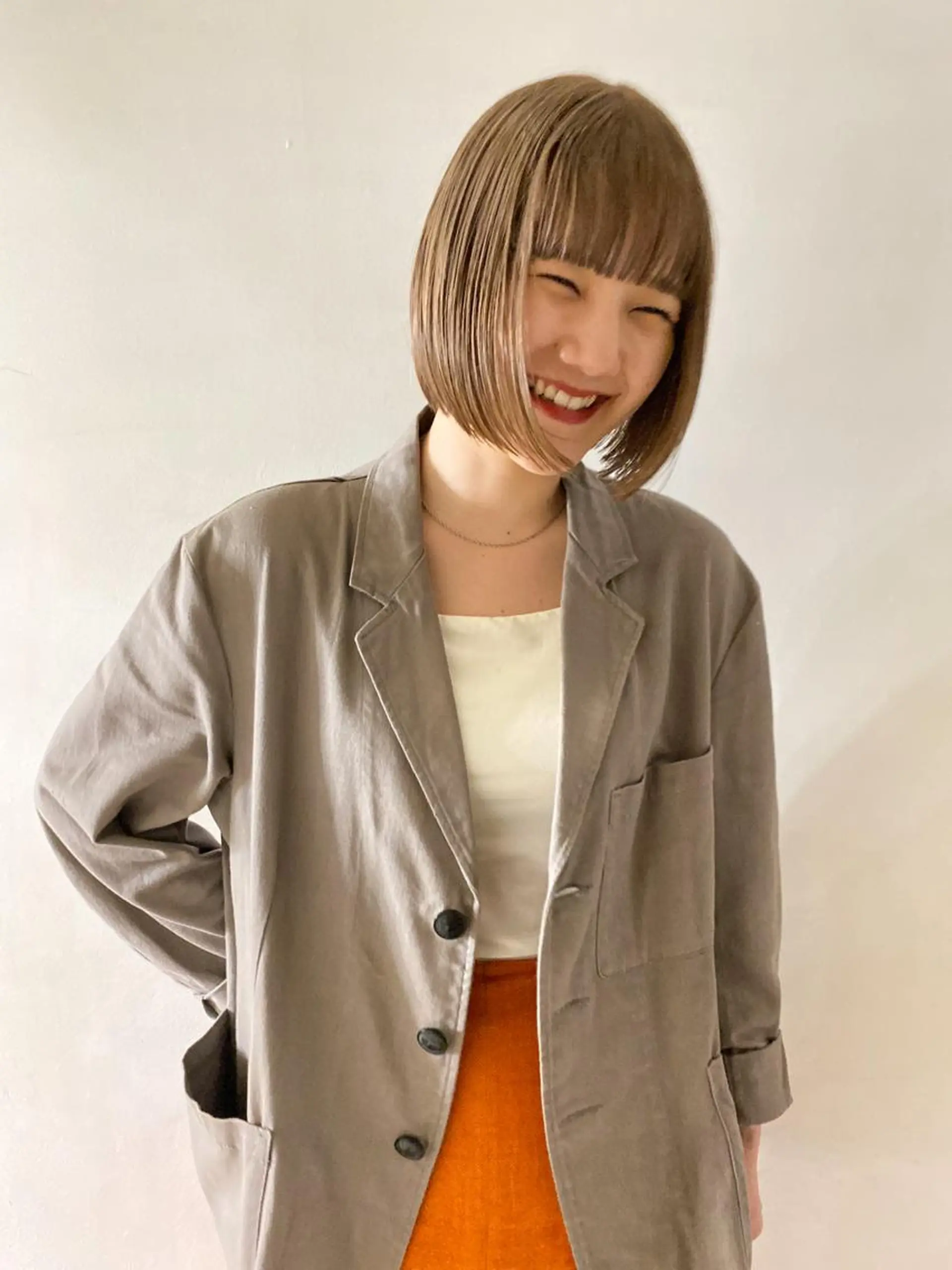 ショート カラー ブリーチ カット ヘアカラー レイヤー/パーマ /ウルフ/nabeのヘアスタイル