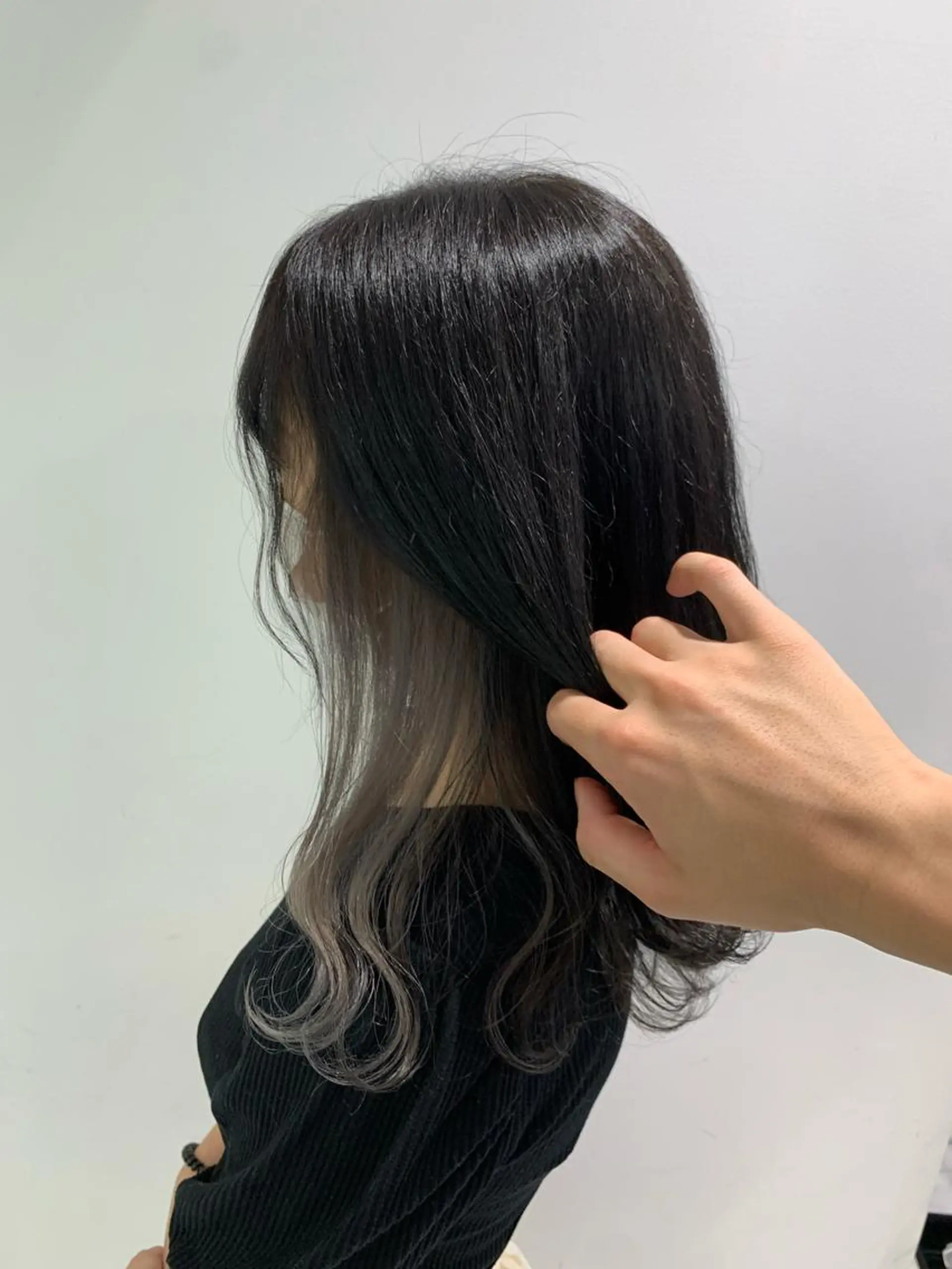 セミロング ヘアカラー トリートメント ヘッドスパ ヘアセット I S所属・🌿透明感カラー‪ 縮毛矯正✨かずきのヘアスタイル