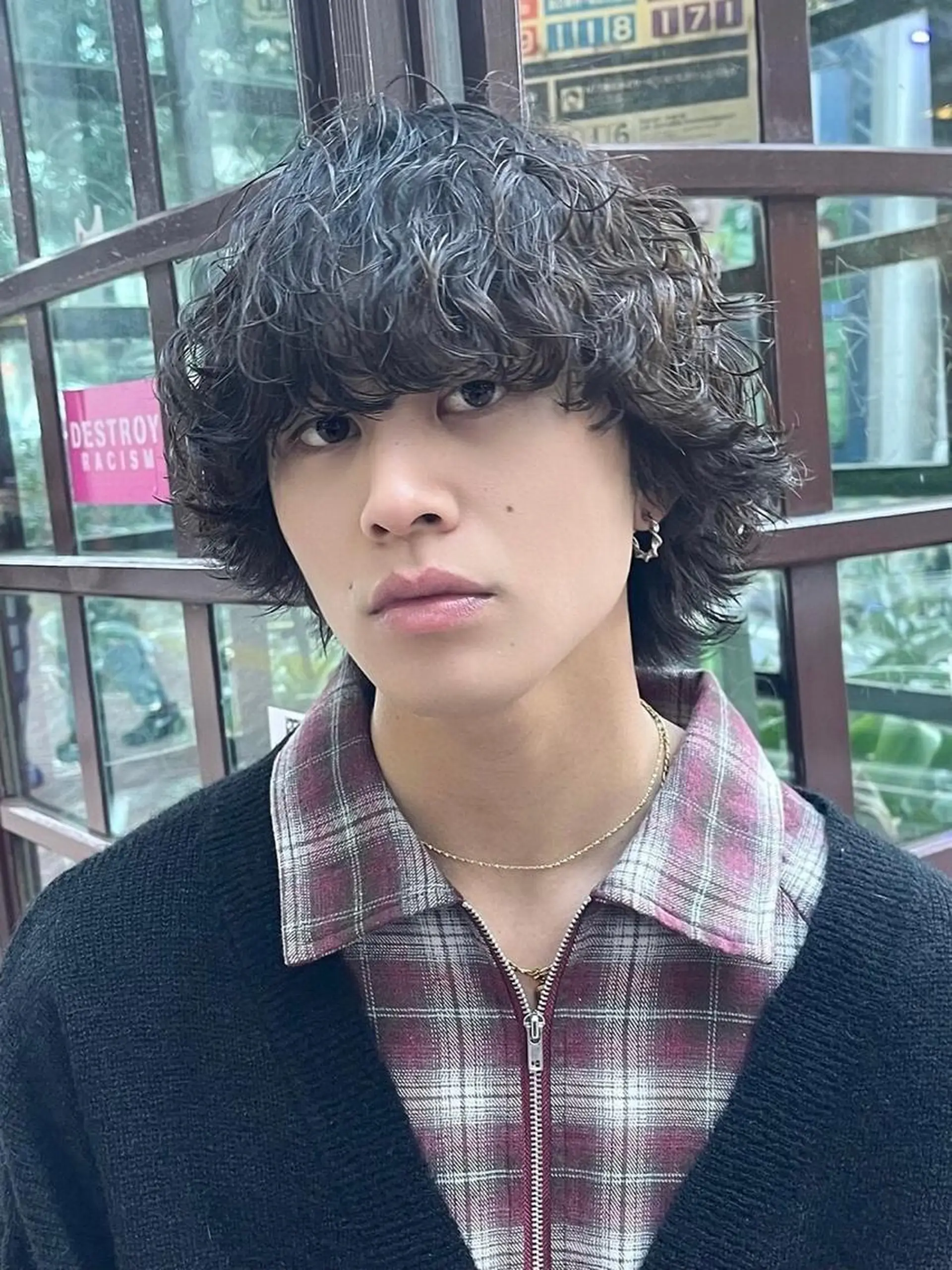 ショート パーマ メンズ メンズパーマ 波巻きパーマ fifth  SAKAE所属・SENTA✨メンズ パーマ✨fifth栄のヘアスタイル