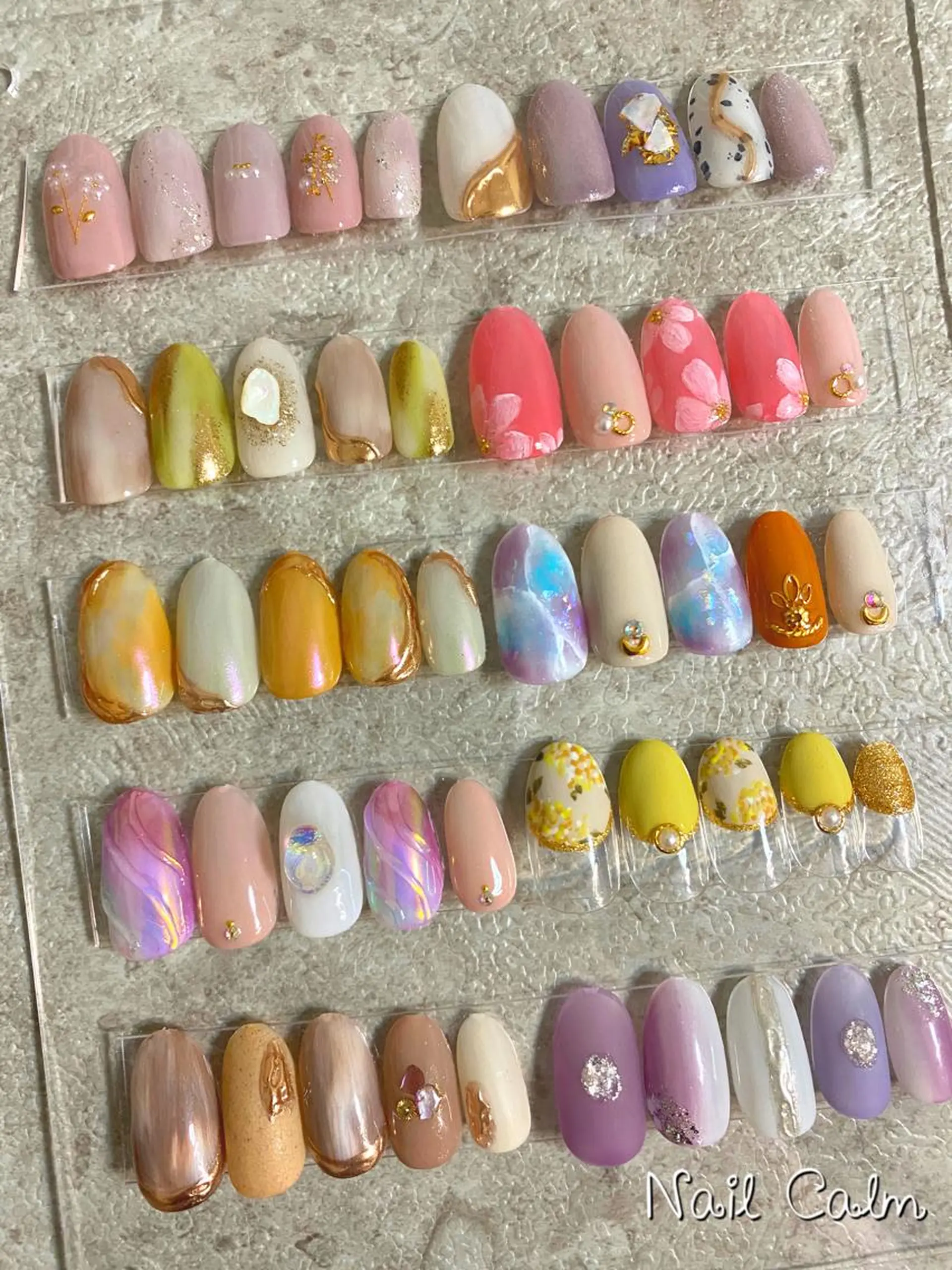 ネイル アートネイル 春ネイル ハンドネイル Nail Calm所属・プライベートサロン Calmのネイルデザイン
