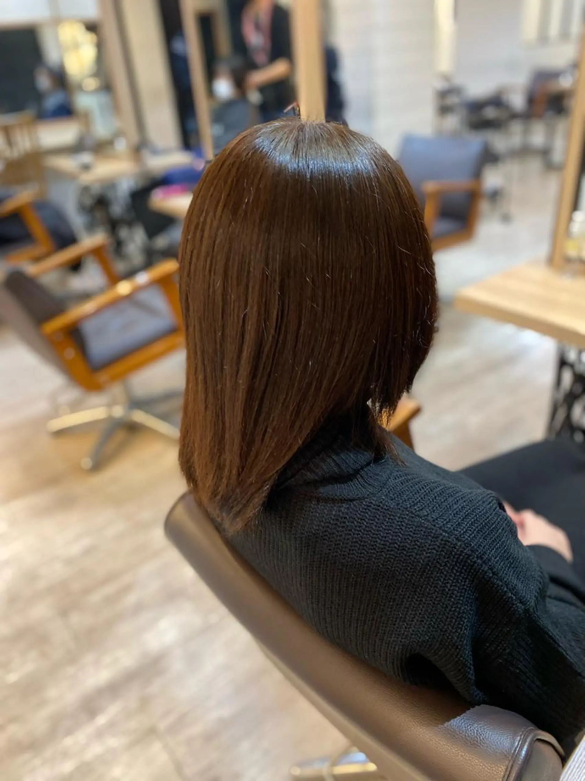 ミディアム カラー ヨシダ フミノリのヘアスタイル