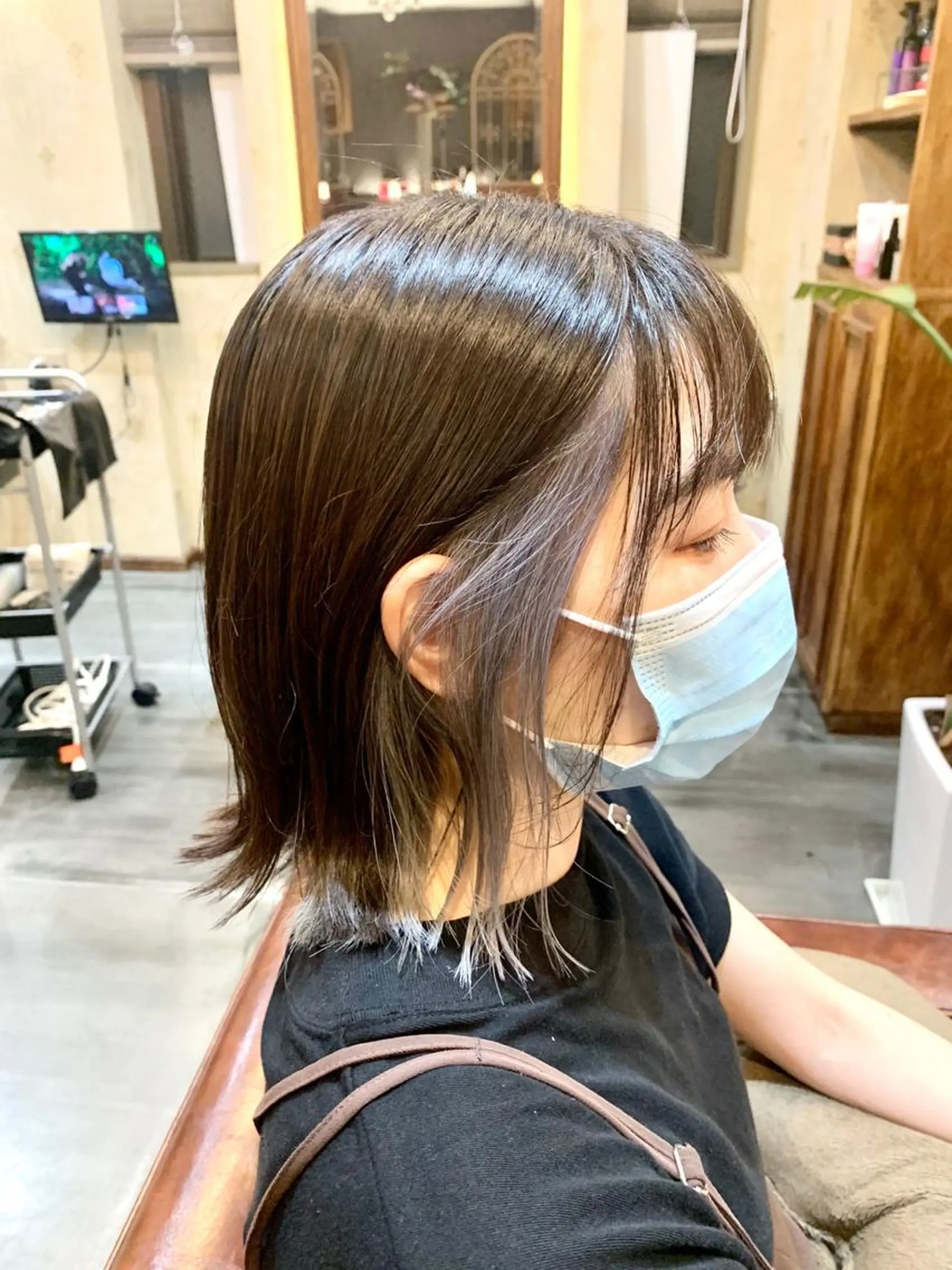 ミディアム ヘアカラー トリートメント クバガワ シュンのヘアスタイル