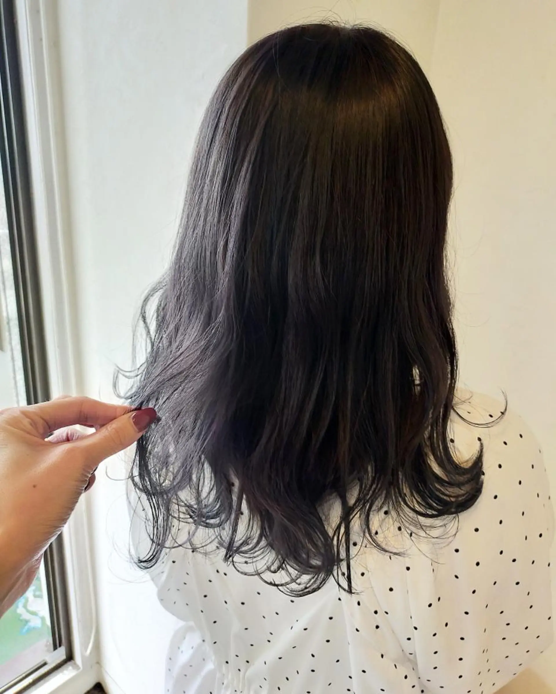 ロング カラー JIL BLAN 京都所属・RU RIのヘアスタイル