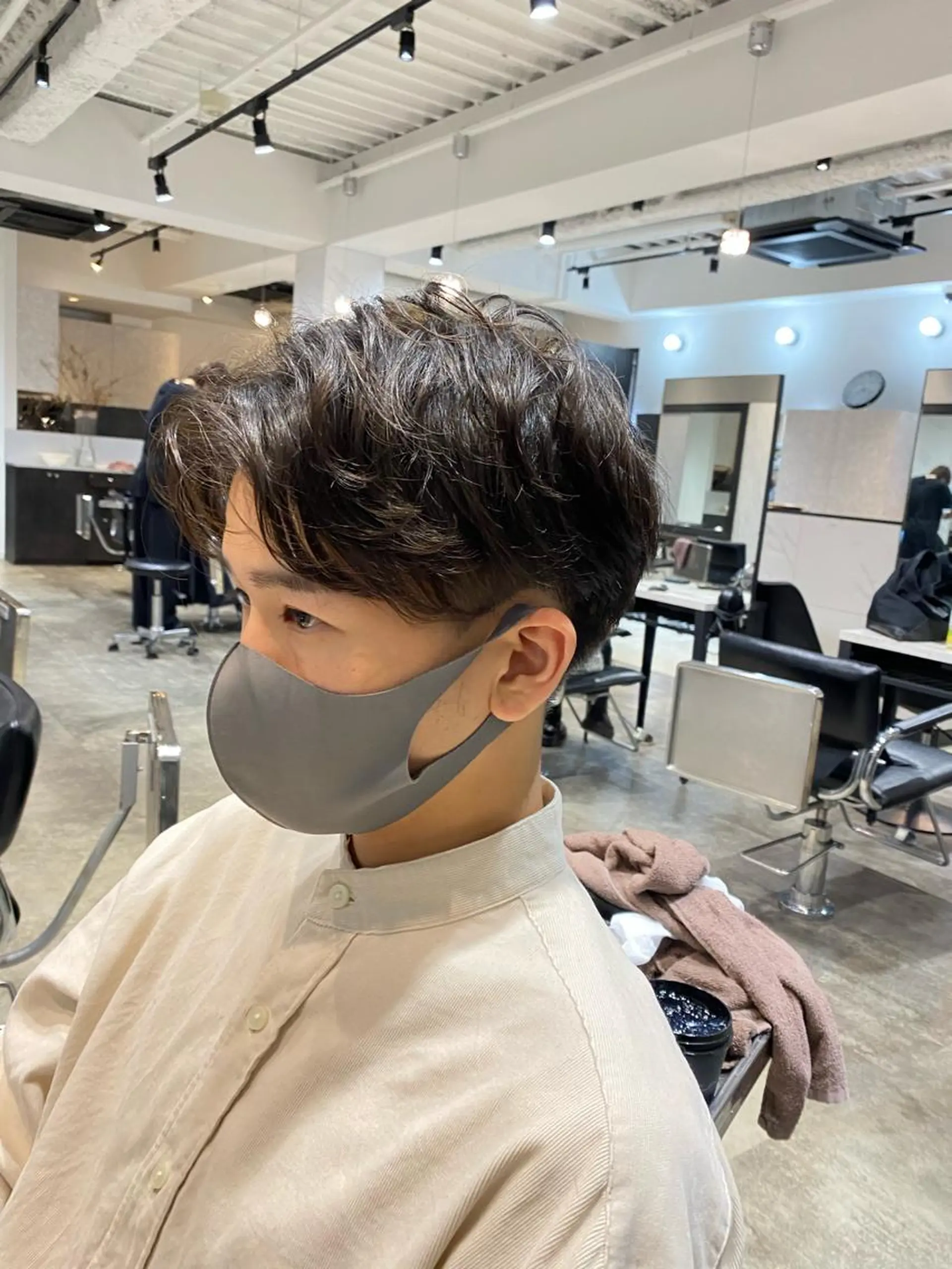 ショート メンズ センターパート メンズ韓国風 韓国風ヘア 増子 祐太朗のヘアスタイル