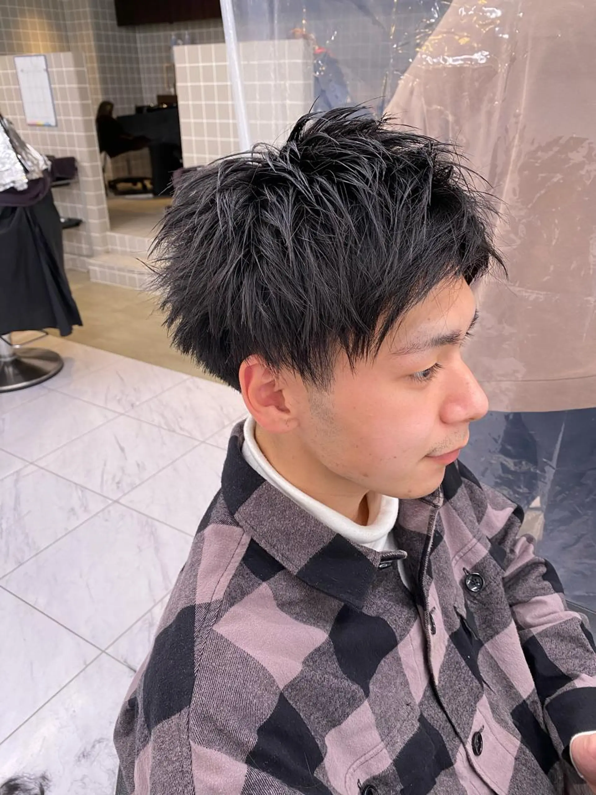 ミディアム ヘアアレンジ メンズ メンズ特化 水口湧太のヘアスタイル