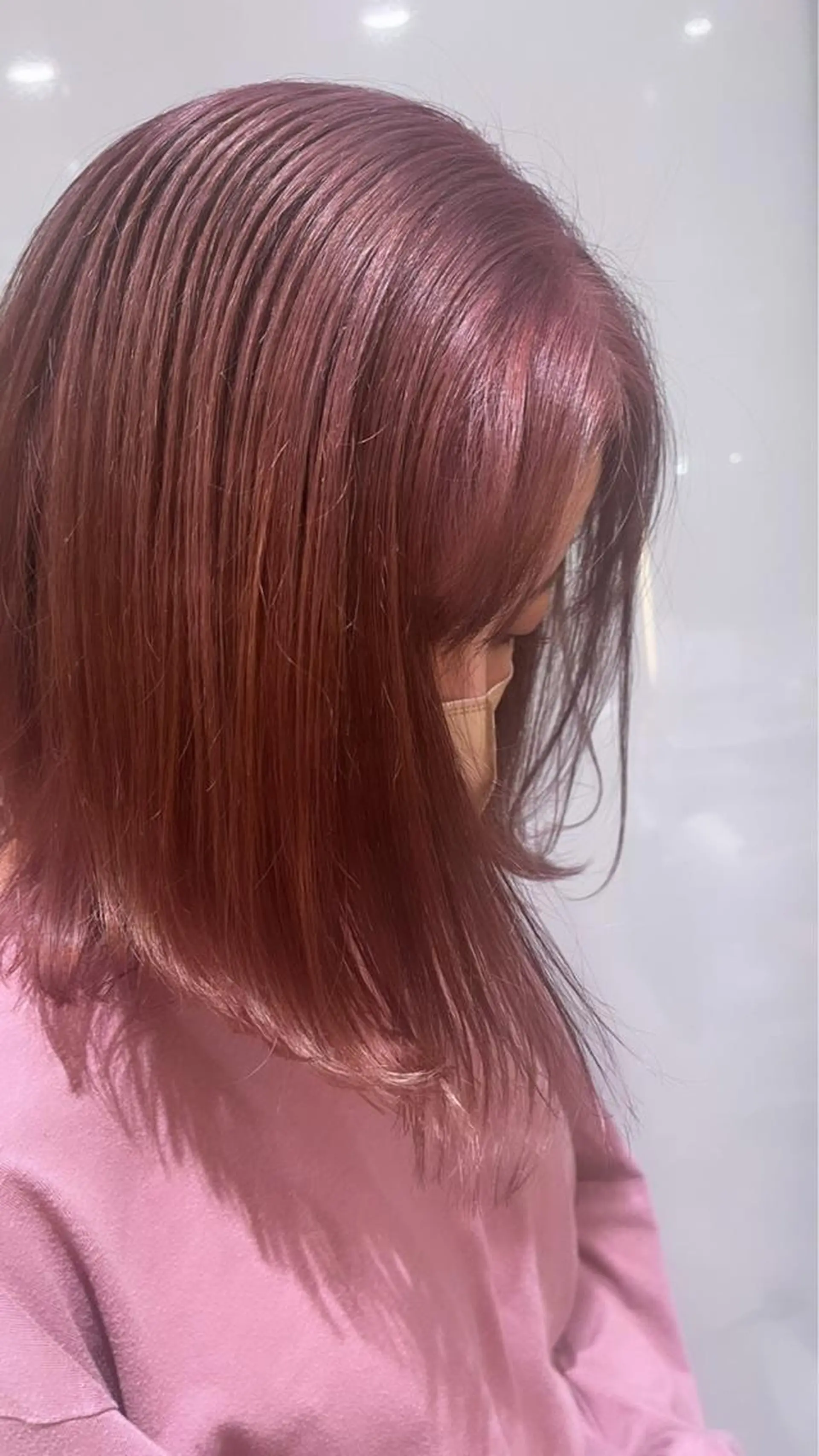 ミディアム _WHITE難波店[アンダーバーホワイト]所属・艶カラー/髪質改善 /韓国風/中村嘉秀のヘアスタイル