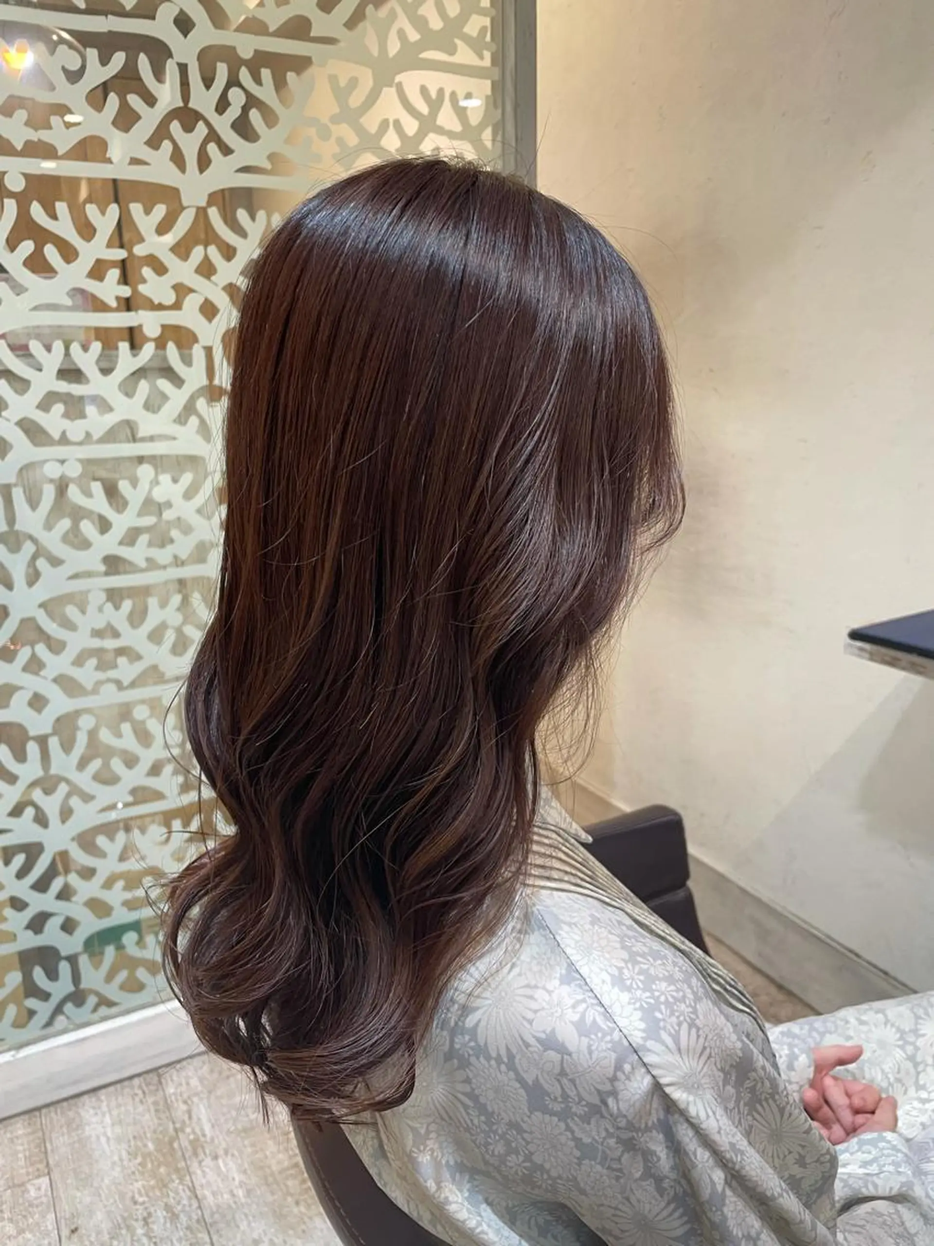 ロング カラー カット ヘアカラー トリートメント Agu hair verse所属・小顔/似合わせカット 杉山莉菜のヘアスタイル