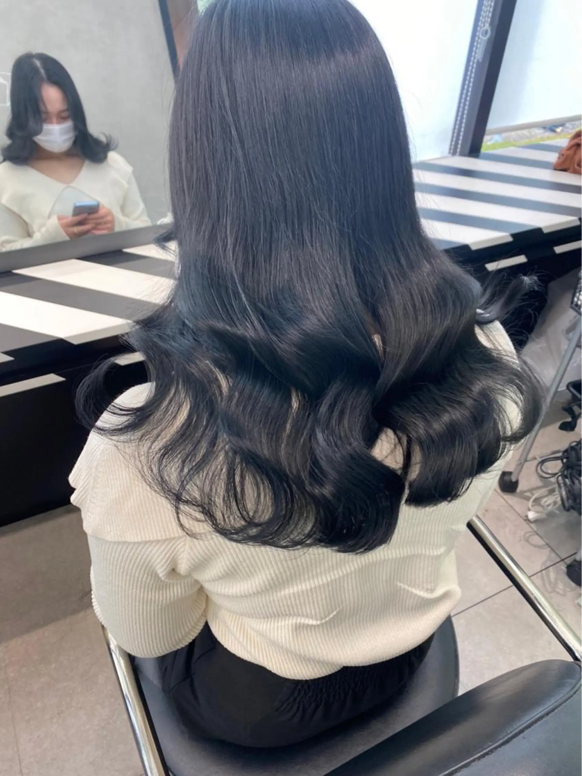 ロング カラー 韓国風モテヘア 🇰🇷aki♡のヘアスタイル