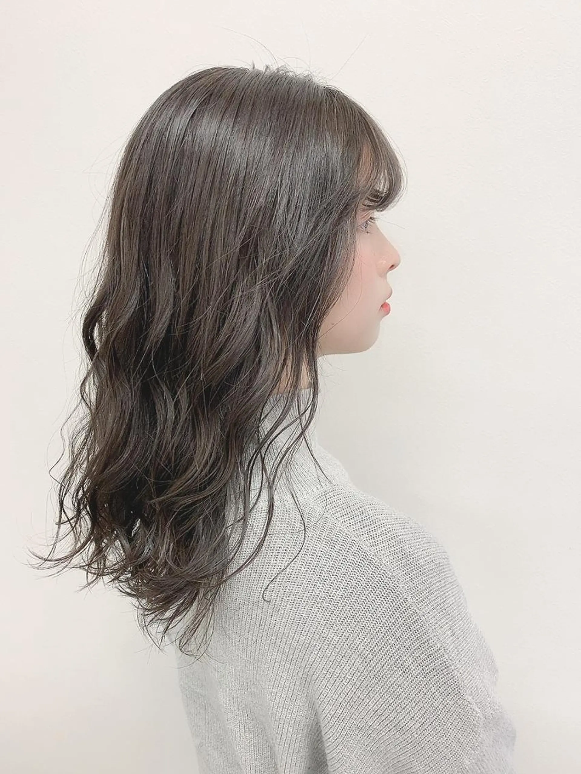 セミロング カラー 🔵暗髪 特化🔵 梅田・増田のヘアスタイル