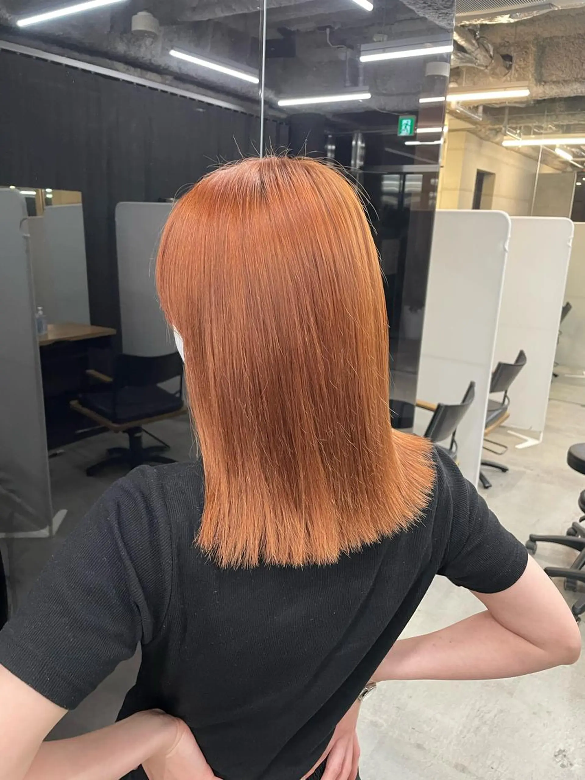 カラー オレンジ Allure所属・伊藤 莉奈　韓国ヘアのヘアスタイル