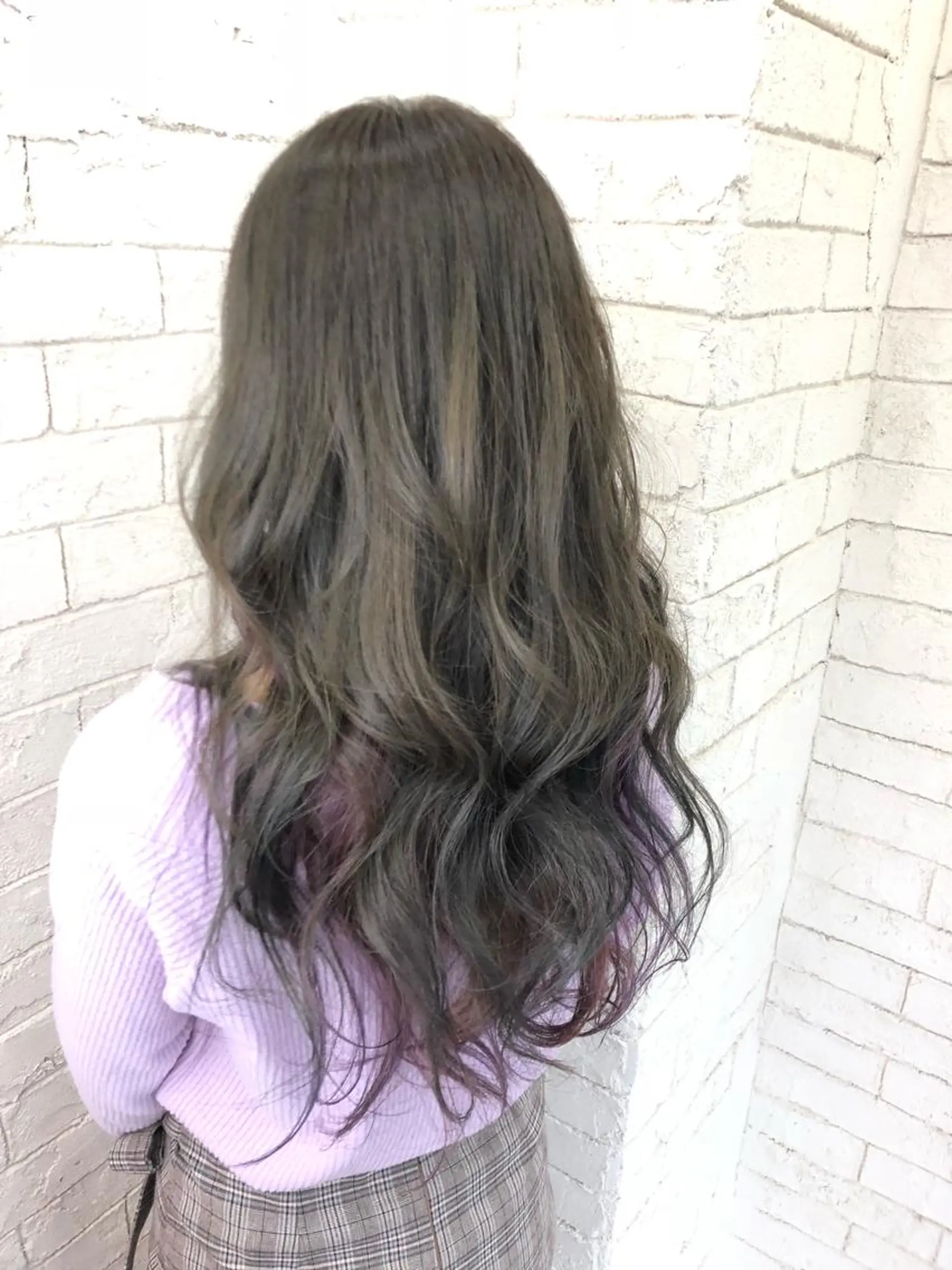 ロング カラー パーマ ヘアアレンジ ブルーカラー ブルージュ パープルカラー 🧙『店長』平田 祥己✨のヘアスタイル