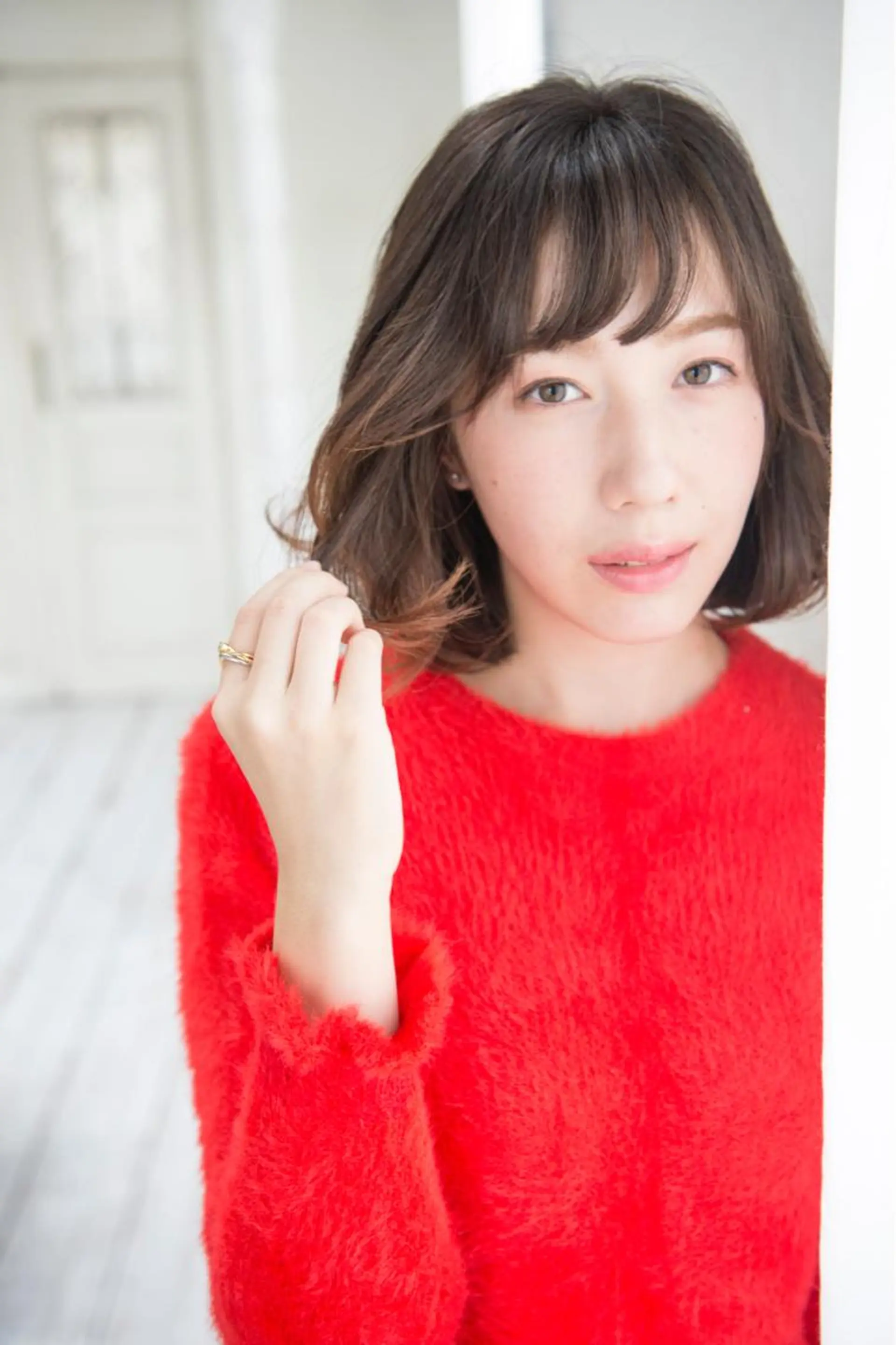 ミディアム ミディアムパーマ カット ヘアカラー パーマ トリートメント 髪質改善🌈縮毛矯正 荻原　達矢のヘアスタイル