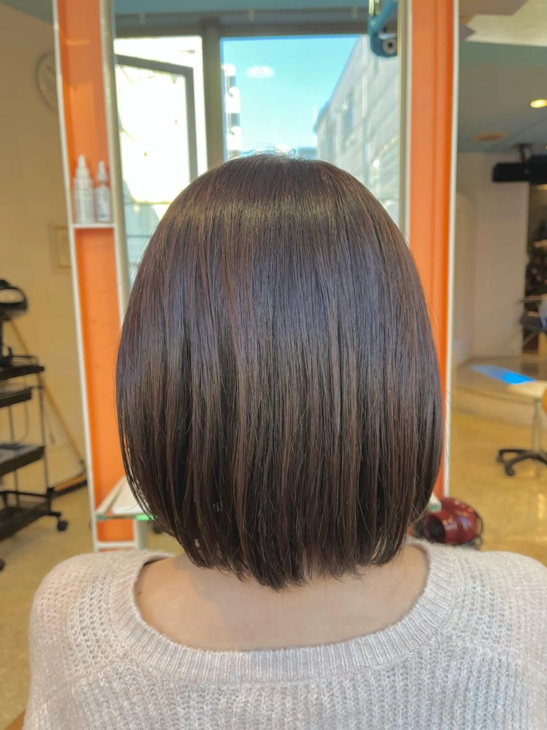 ミディアム カラー アディクシーカラー ベージュカラー ヘアカラー うしだ かおるのヘアスタイル