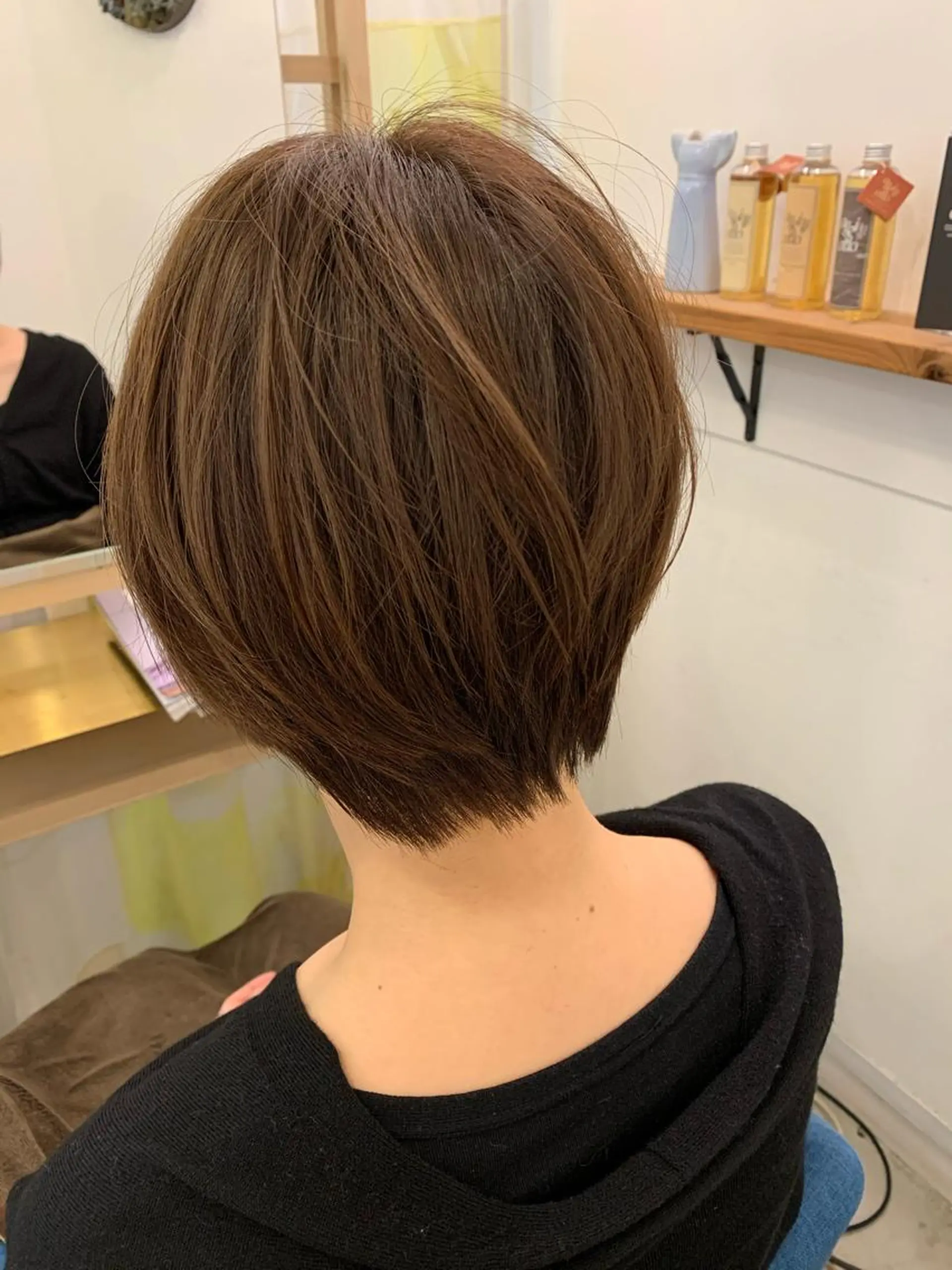 ショート カラー 【髪質改善】【美髪】 【ツヤ髪】ほしのちりのヘアスタイル