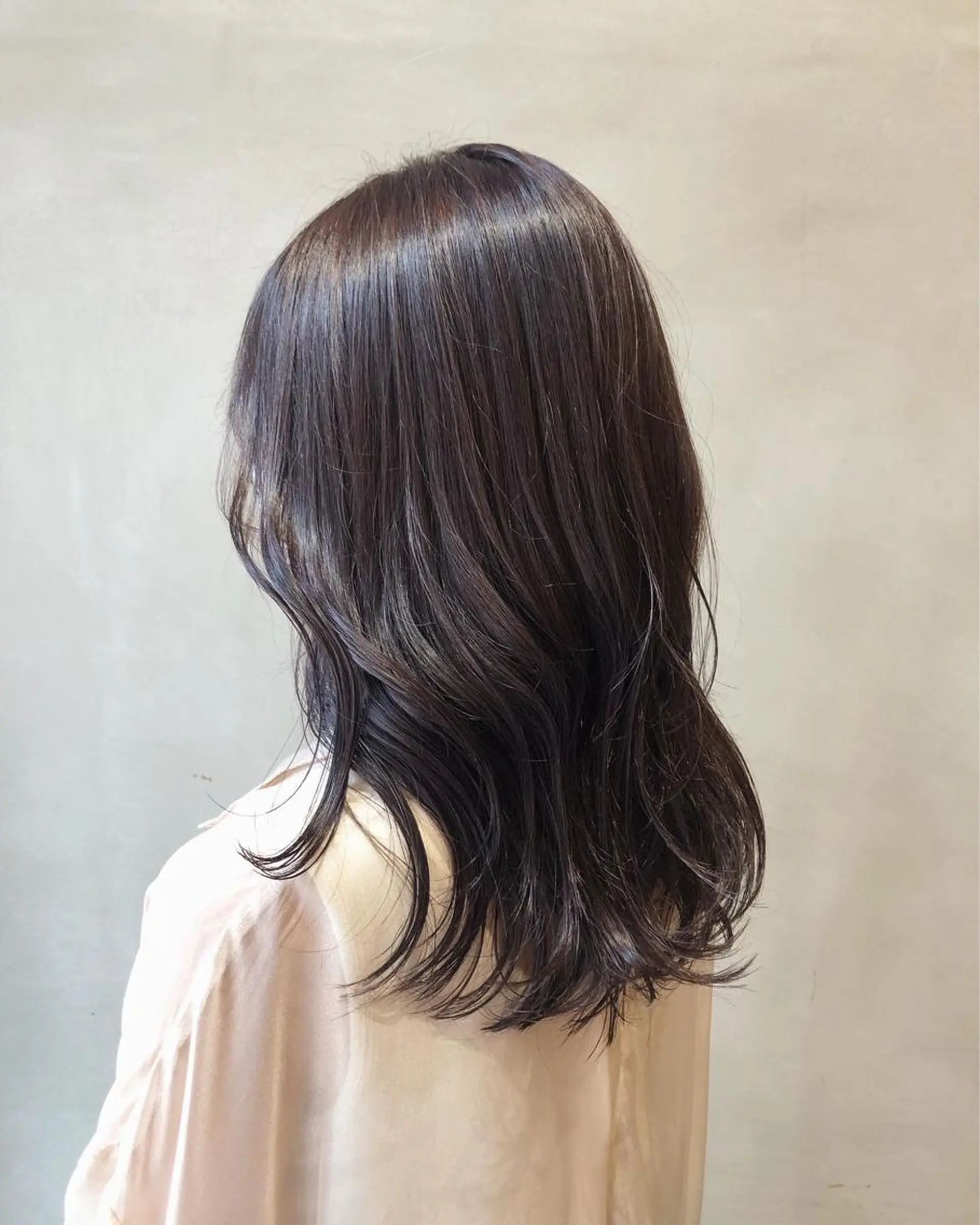 セミロング カラー ヘアアレンジ カット ヘアカラー トリートメント 酸性縮毛矯正🧴韓国 レイヤー/髪質改善のヘアスタイル