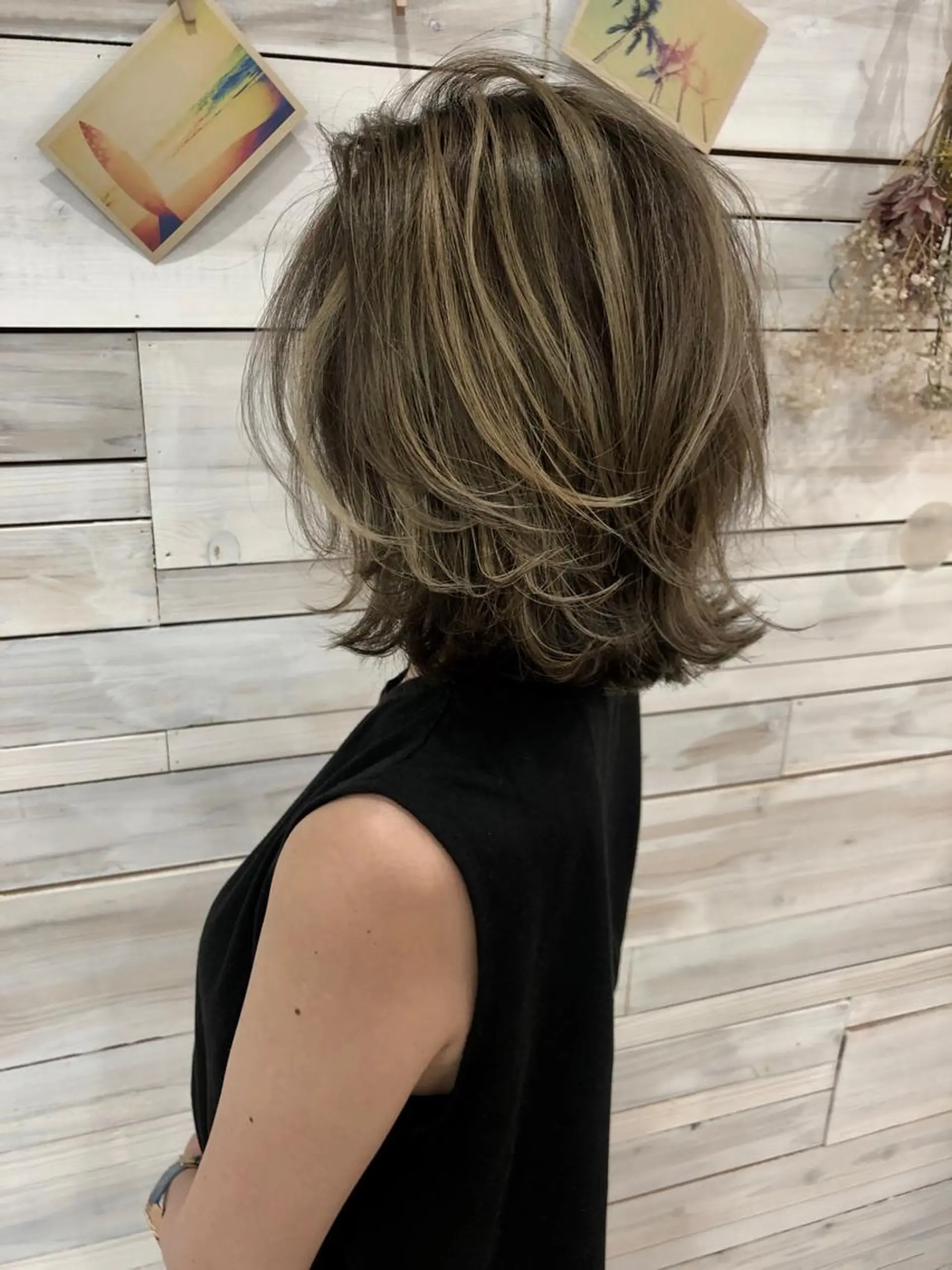 カラー ヘアカラー attrait アトレ湘南台所属・💎ブリーチ／ボブ 💎ハルのヘアスタイル