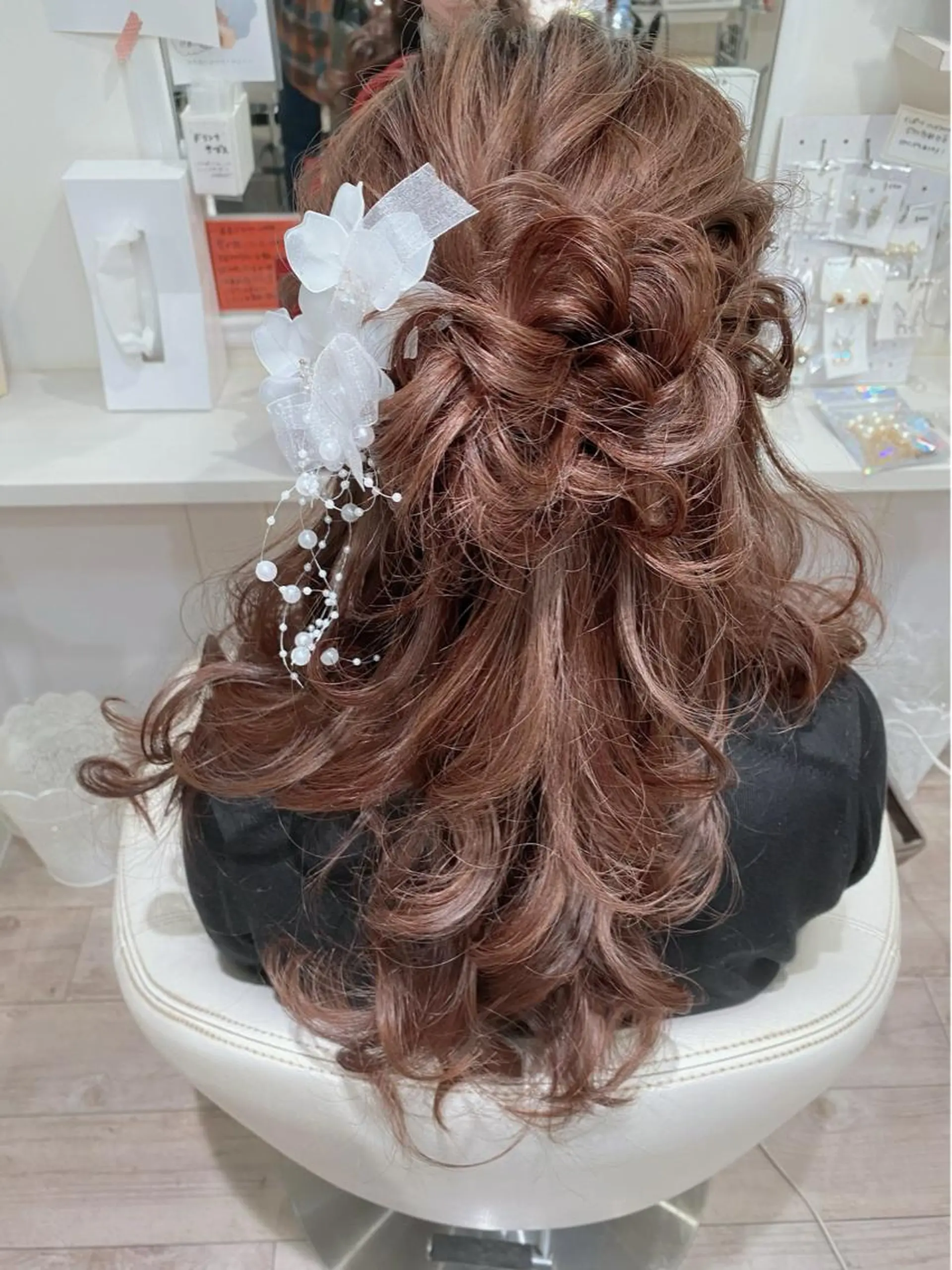 ロング ヘアアレンジ セットサロン      ラフテル所属・大阪/ヘアアレンジ /似合わせset💐のヘアスタイル