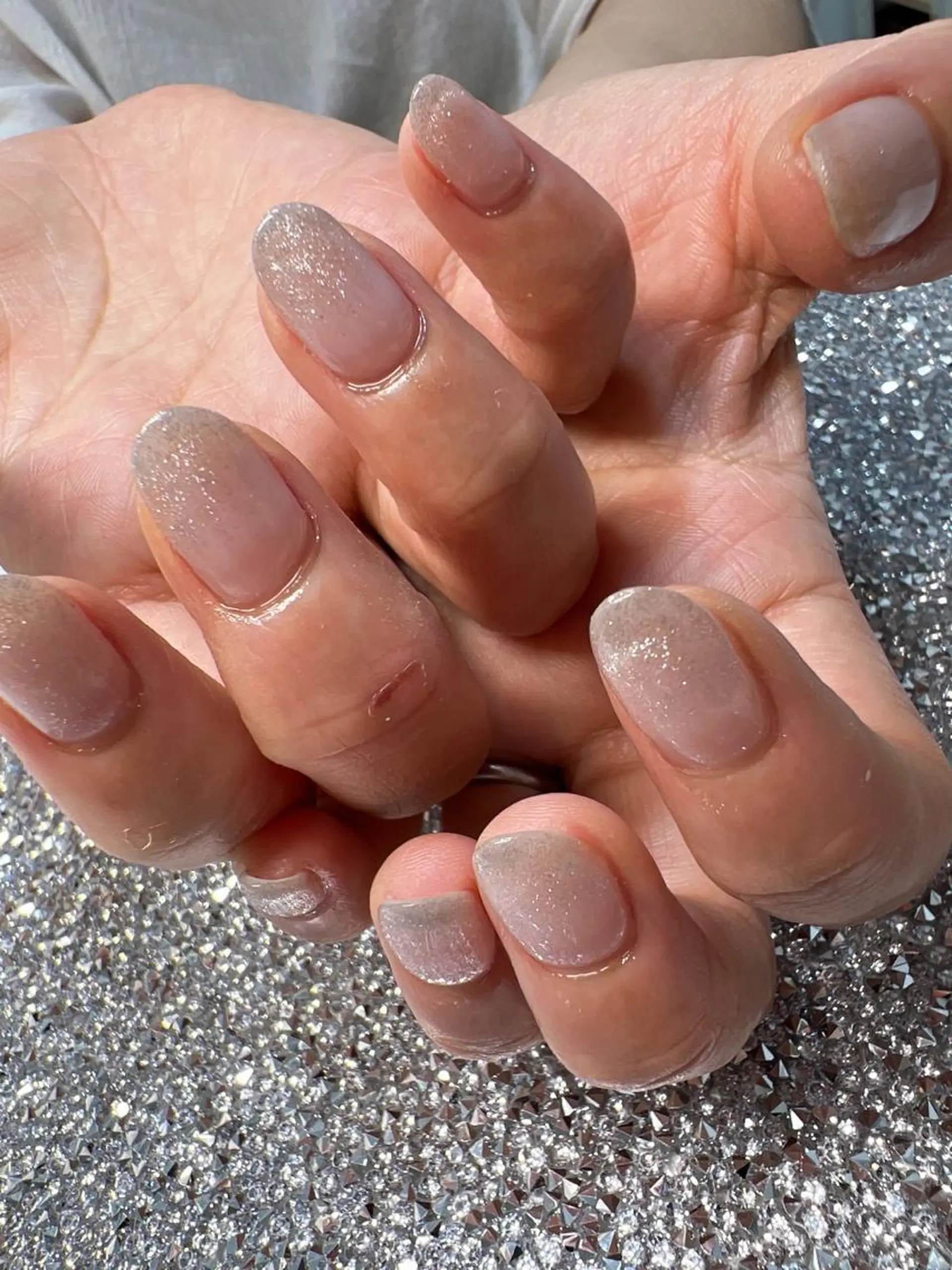 ネイル フレンチネイル グラデーション マグネットネイル coco nailのネイルデザイン