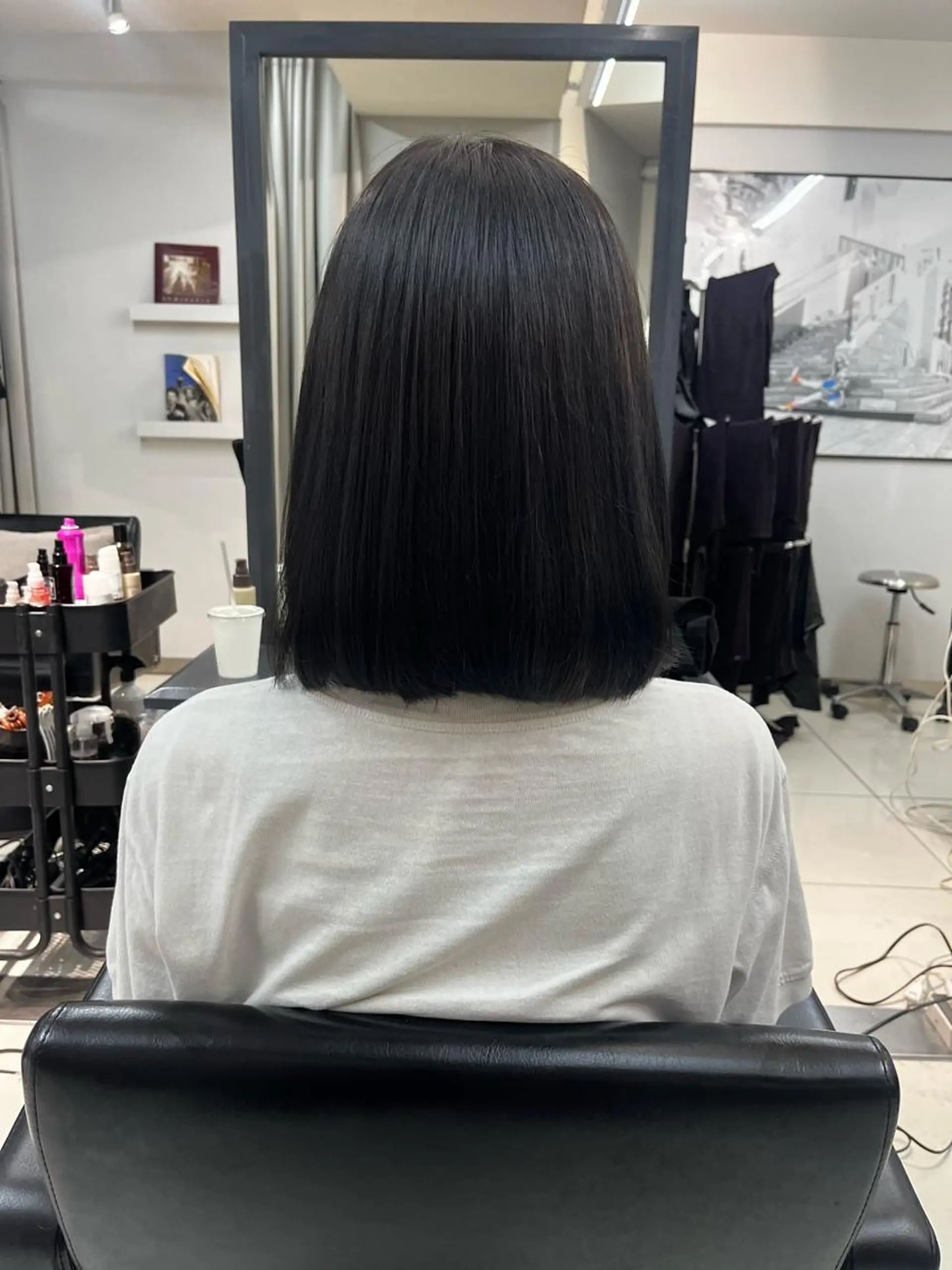 カラー ボブ・顔まわり 💎愛唯(めい)のヘアスタイル