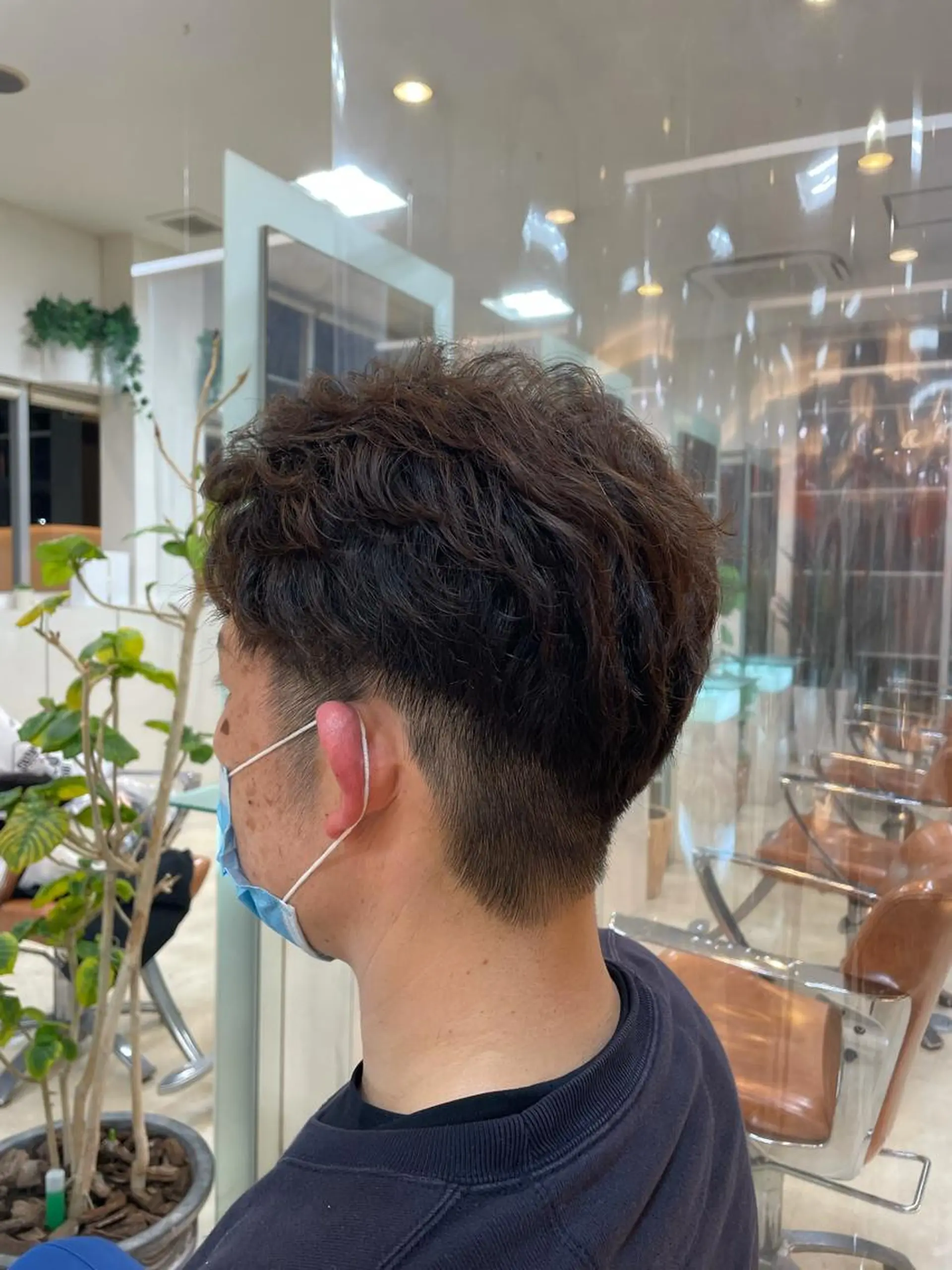 ショート パーマ メンズ 大宮｜メンズカット ダブルカラー｜パーマのヘアスタイル