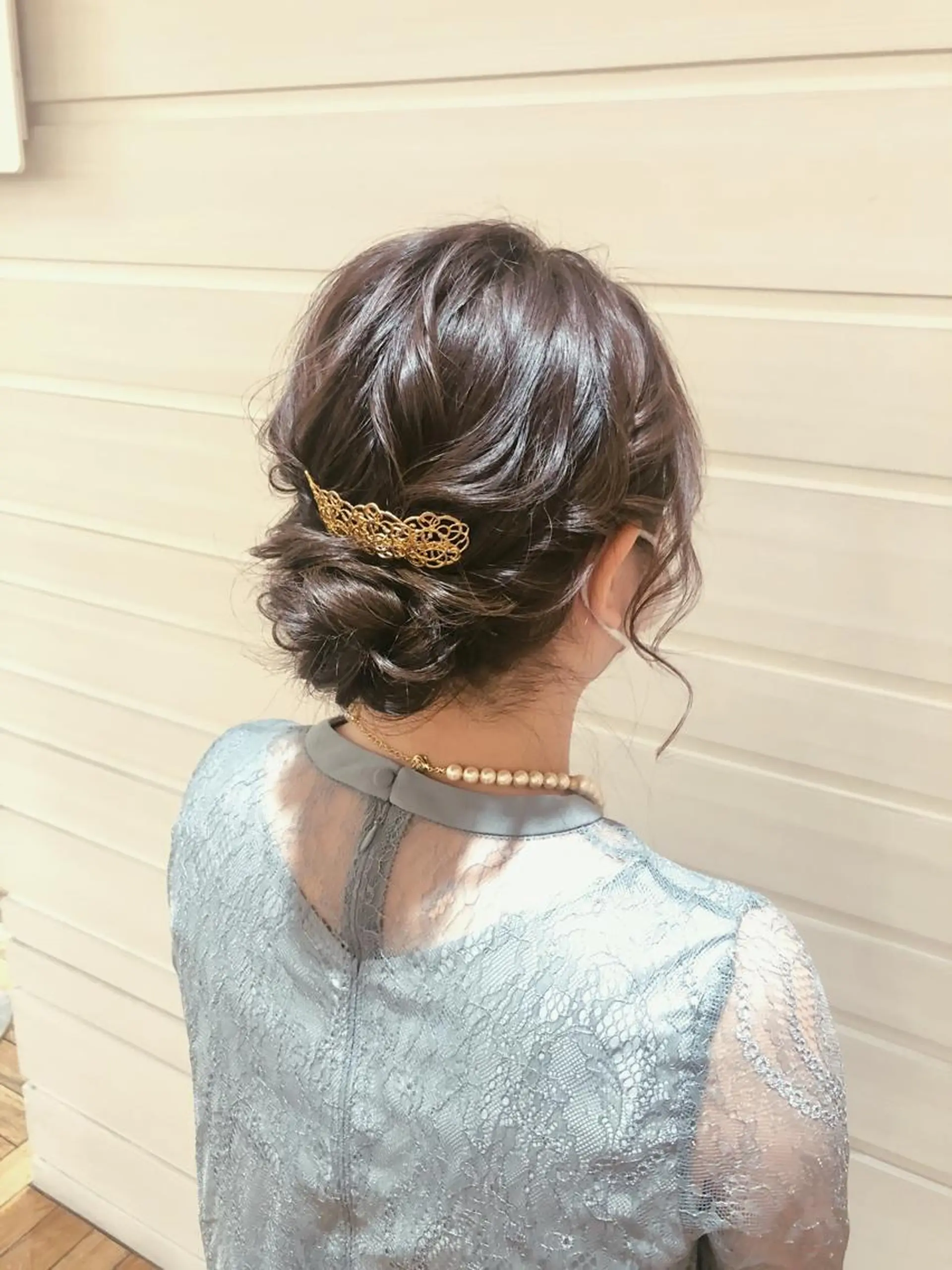 セミロング ヘアアレンジ ヘアセット ✴︎Mai✴︎銀座のヘアスタイル