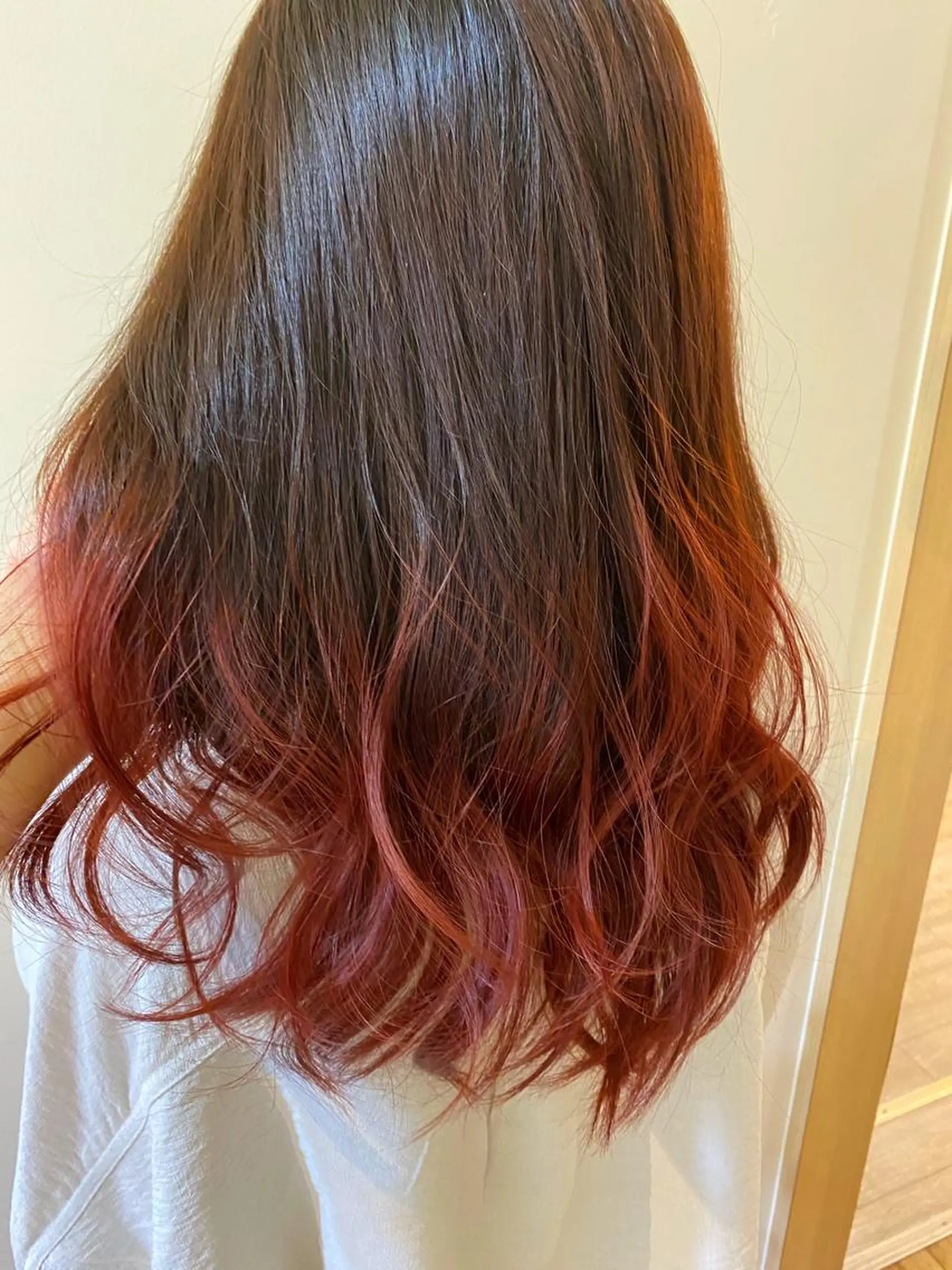 セミロング 北山 なるみのヘアスタイル