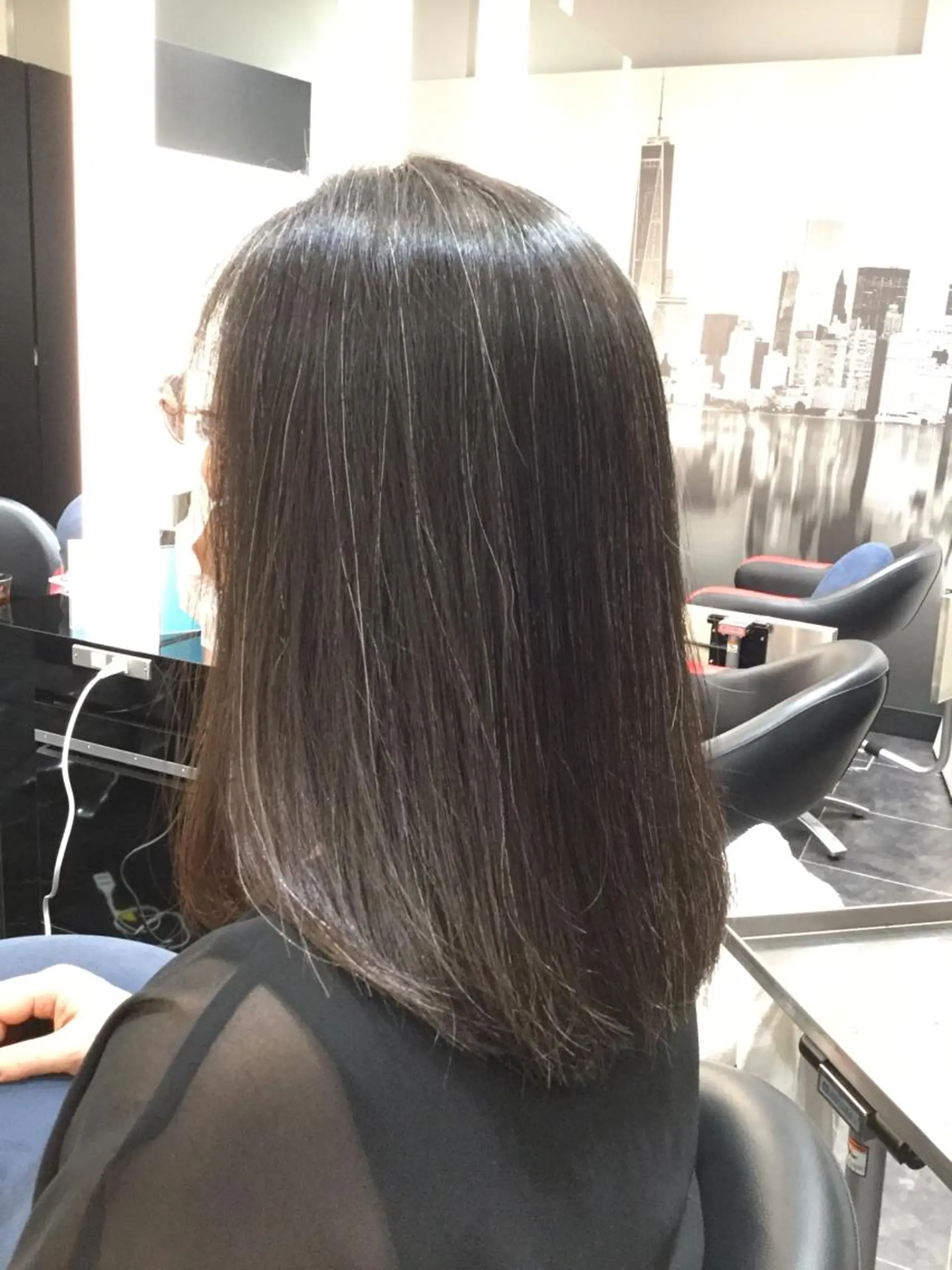 セミロング トリートメント 酸熱トリートメント Annon プライベートサロンのヘアスタイル